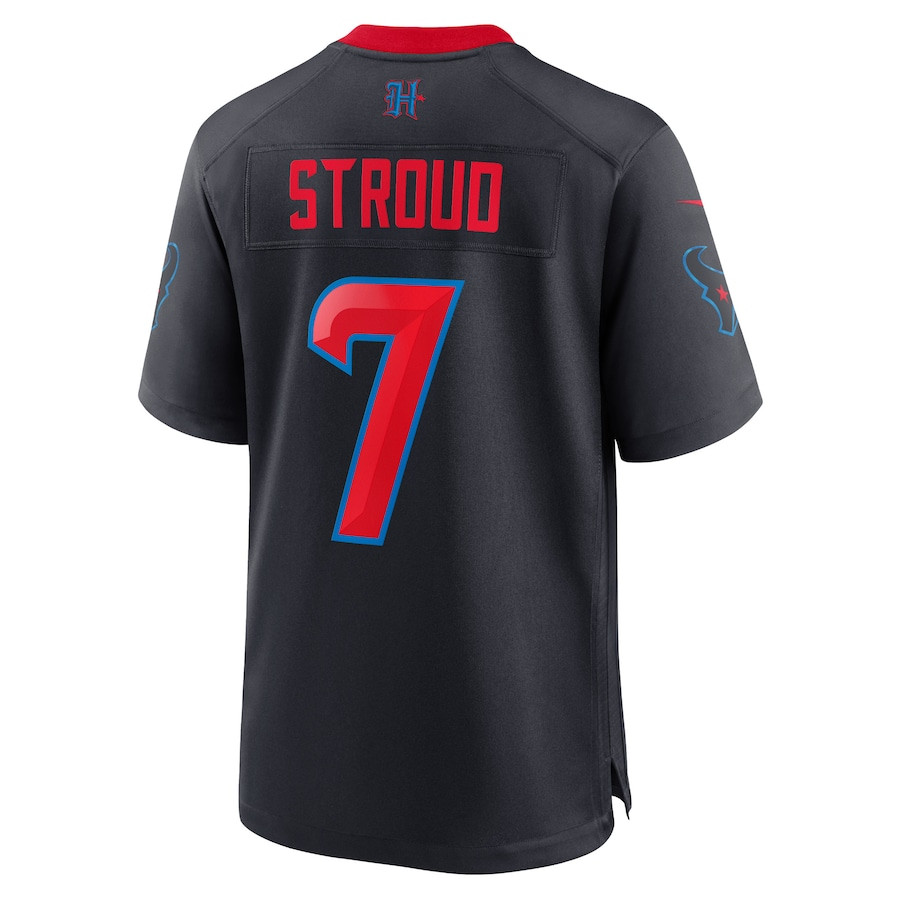 C.J. Stroud 7 Houston Texans 2nd Alternate Game Navy NFL Jersey Men's