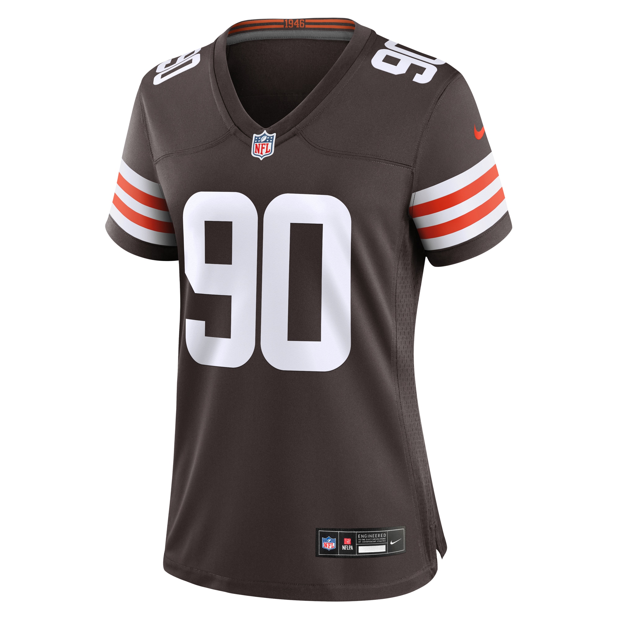 Cleveland Browns Maurice Hurst II Brown Game NFL Jersey Women's