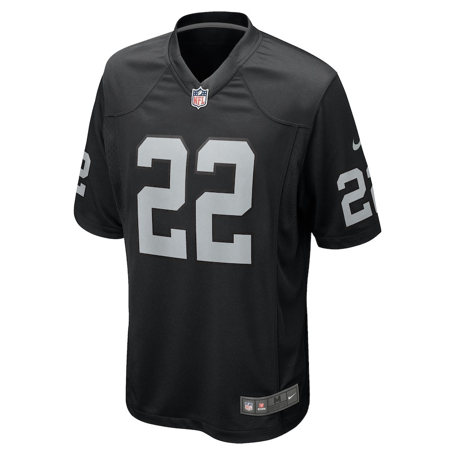 Alexander Mattison 22 Las Vegas Raiders Team Game Black NFL Jersey Men's