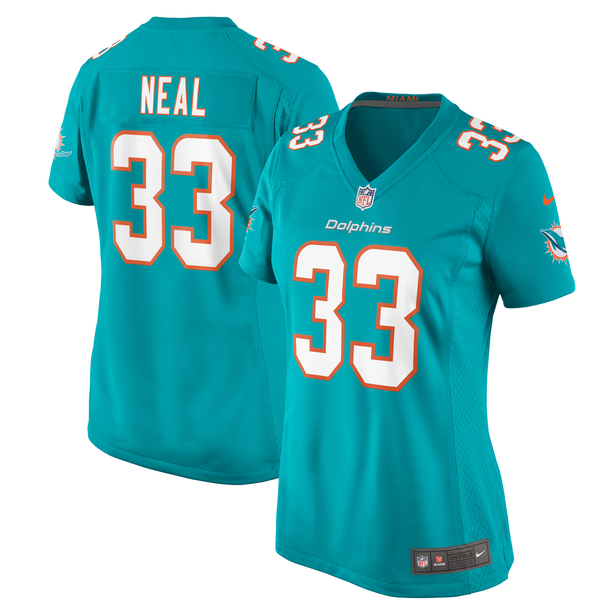 Miami Dolphins Siran Neal Aqua Game NFL Jersey Women's