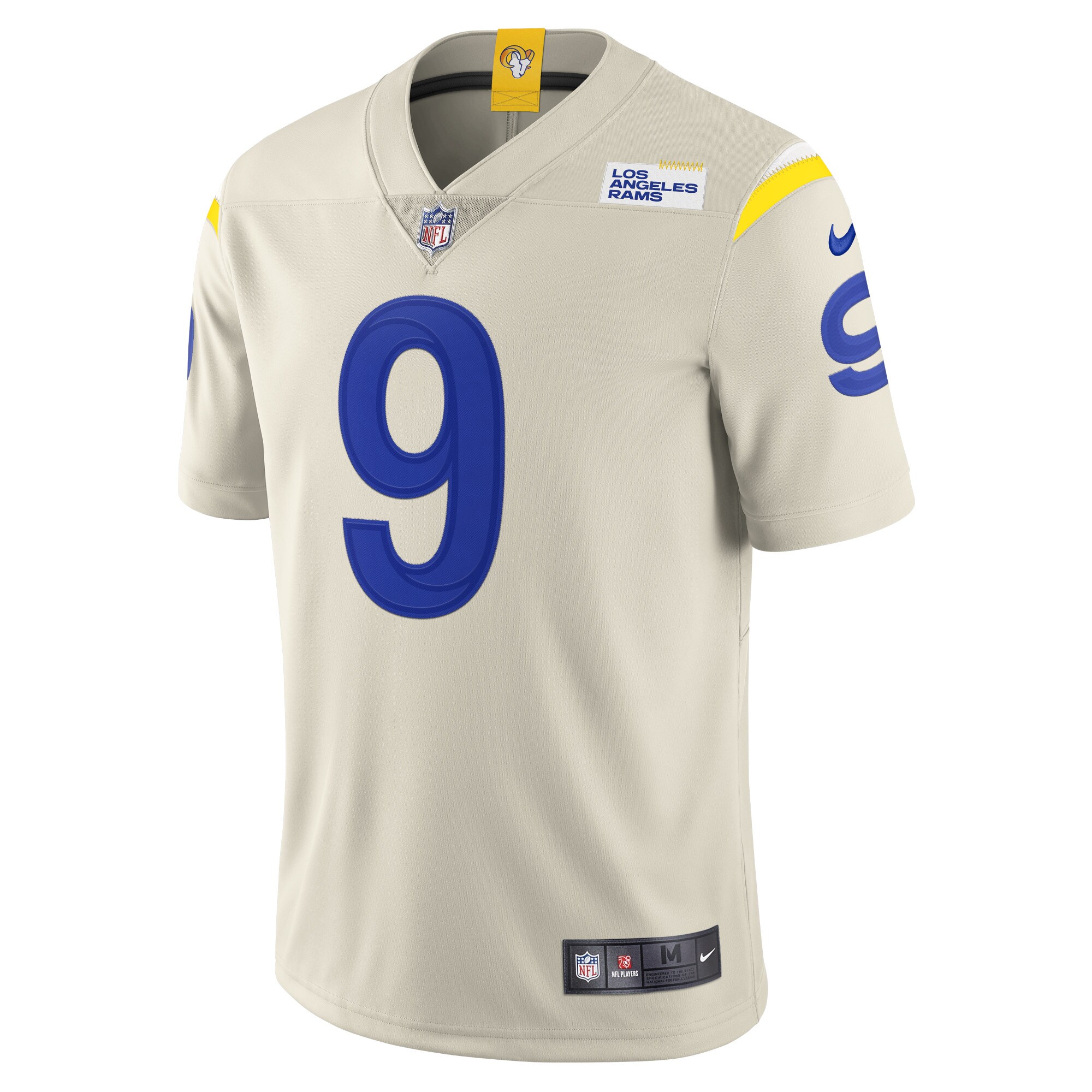 Los Angeles Rams Matthew Stafford Bone Vapor Limited NFL Jersey Men's