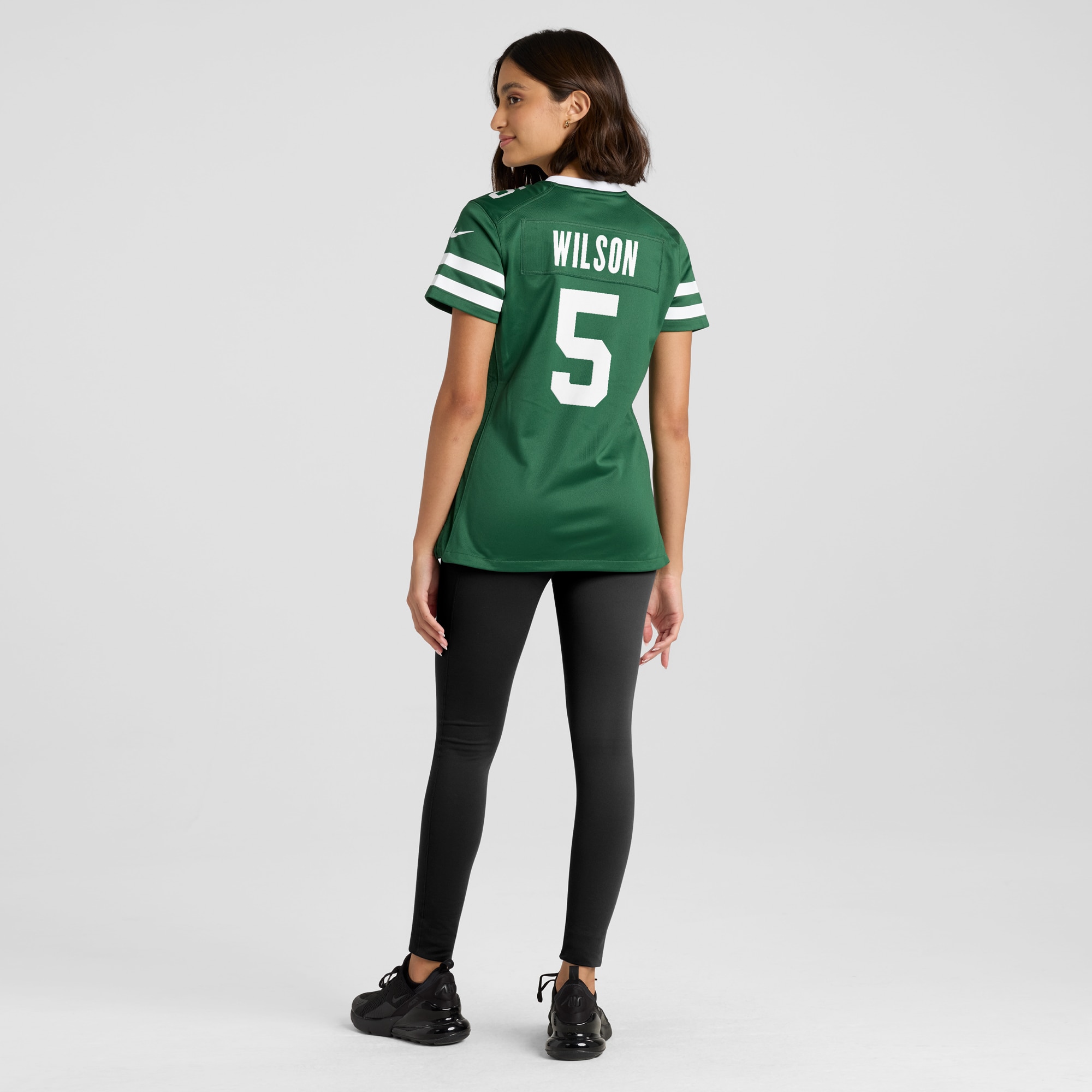 New York Jets Garrett Wilson Legacy Green Game NFL Jersey Women's