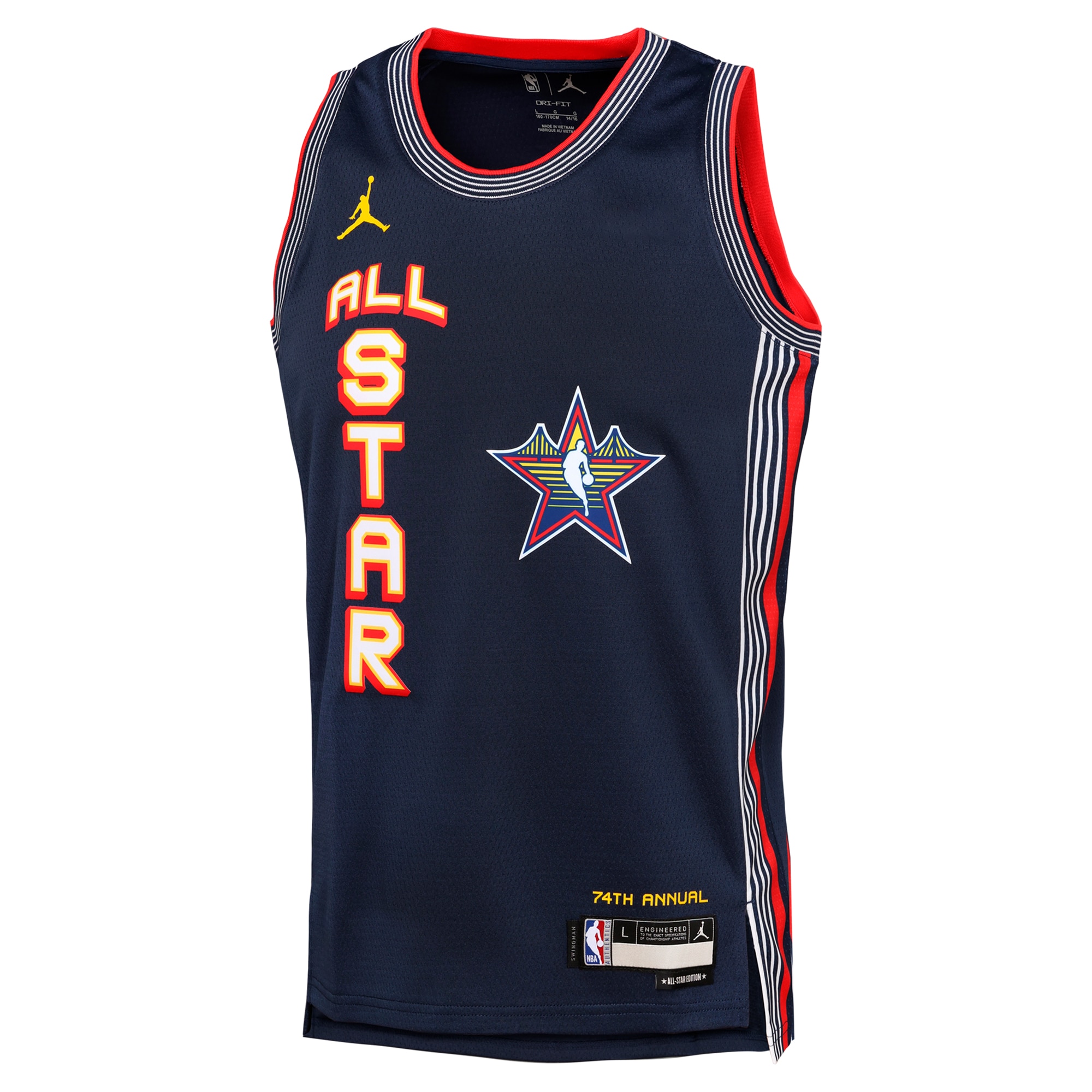 NBA Jordan Brand All Star 2025 Swingman Team Nav NBA Jersey Youth