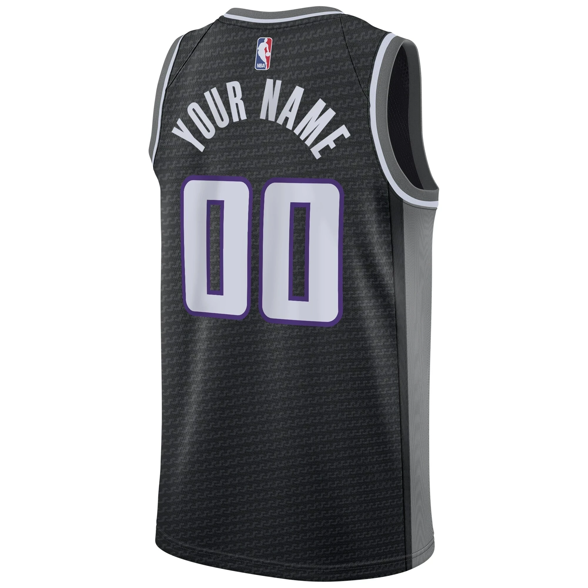 Sacramento Kings Swingman Custom Statement Edition Black NBA Jersey Men's