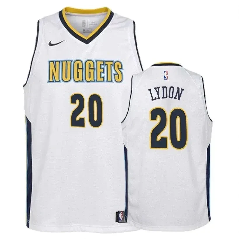 Denver Nuggets Tyler Lydon 20 Associatio White NBA Jersey Youth