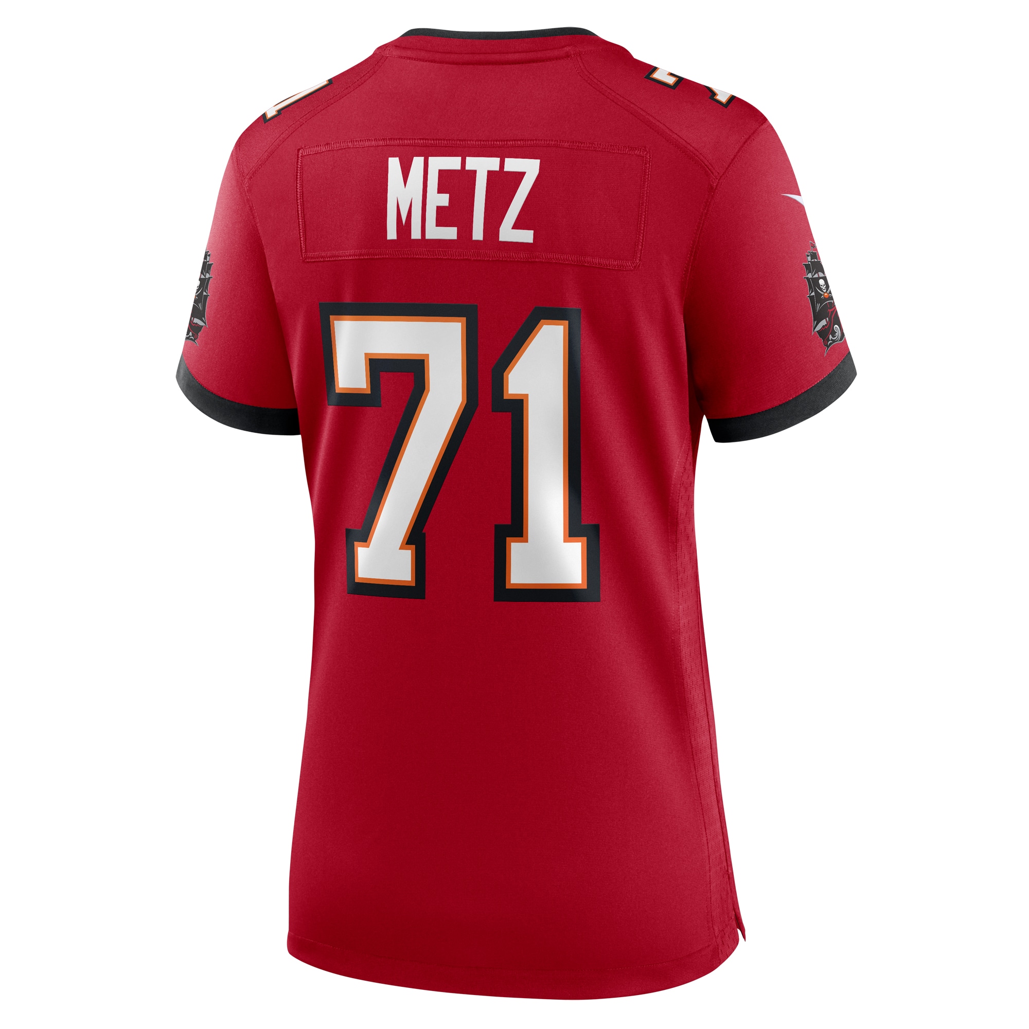 Tampa Bay Buccaneers Lorenz Metz Red Game NFL Jersey Women's
