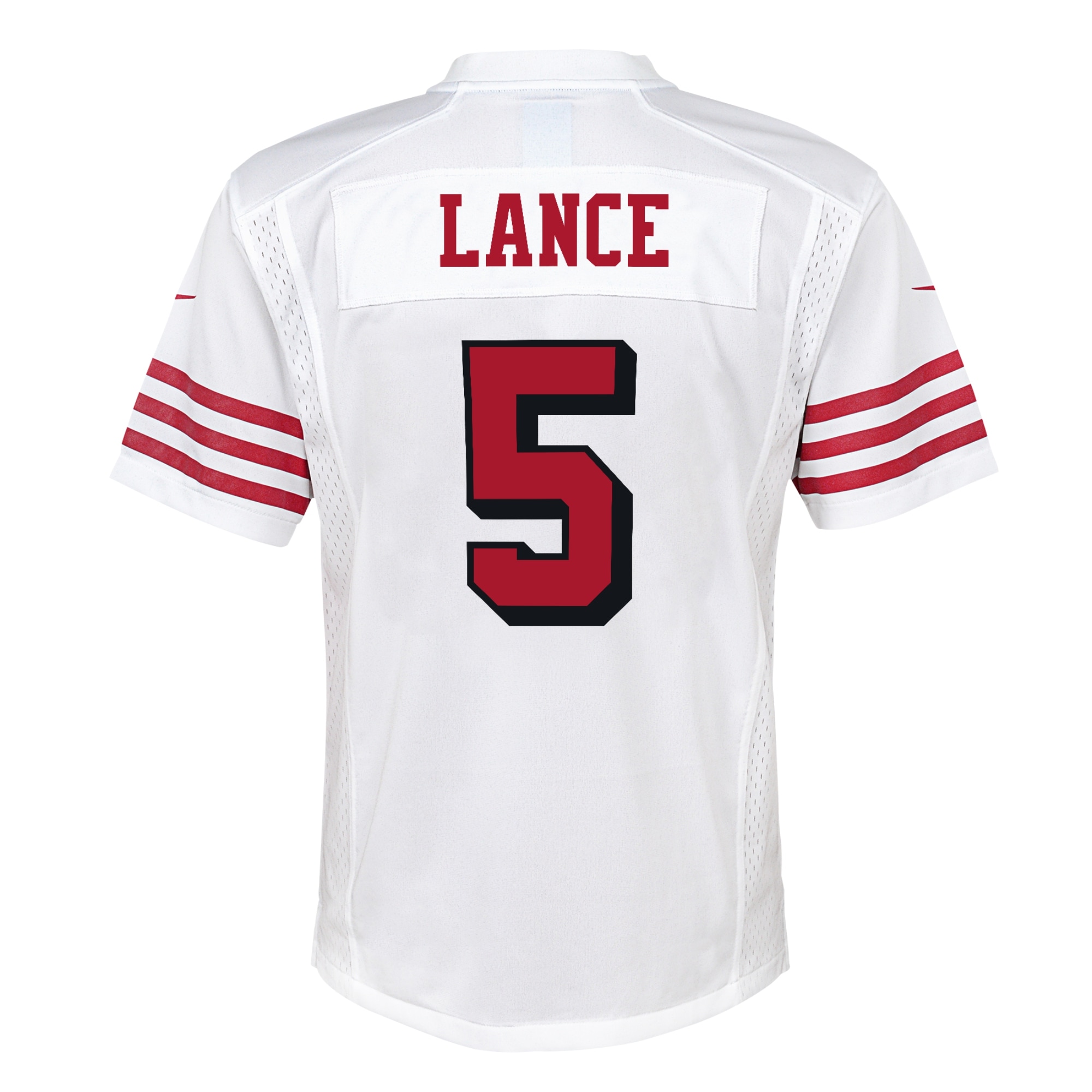 San Francisco 49ers Trey Lance White Game NFL Jersey Youth