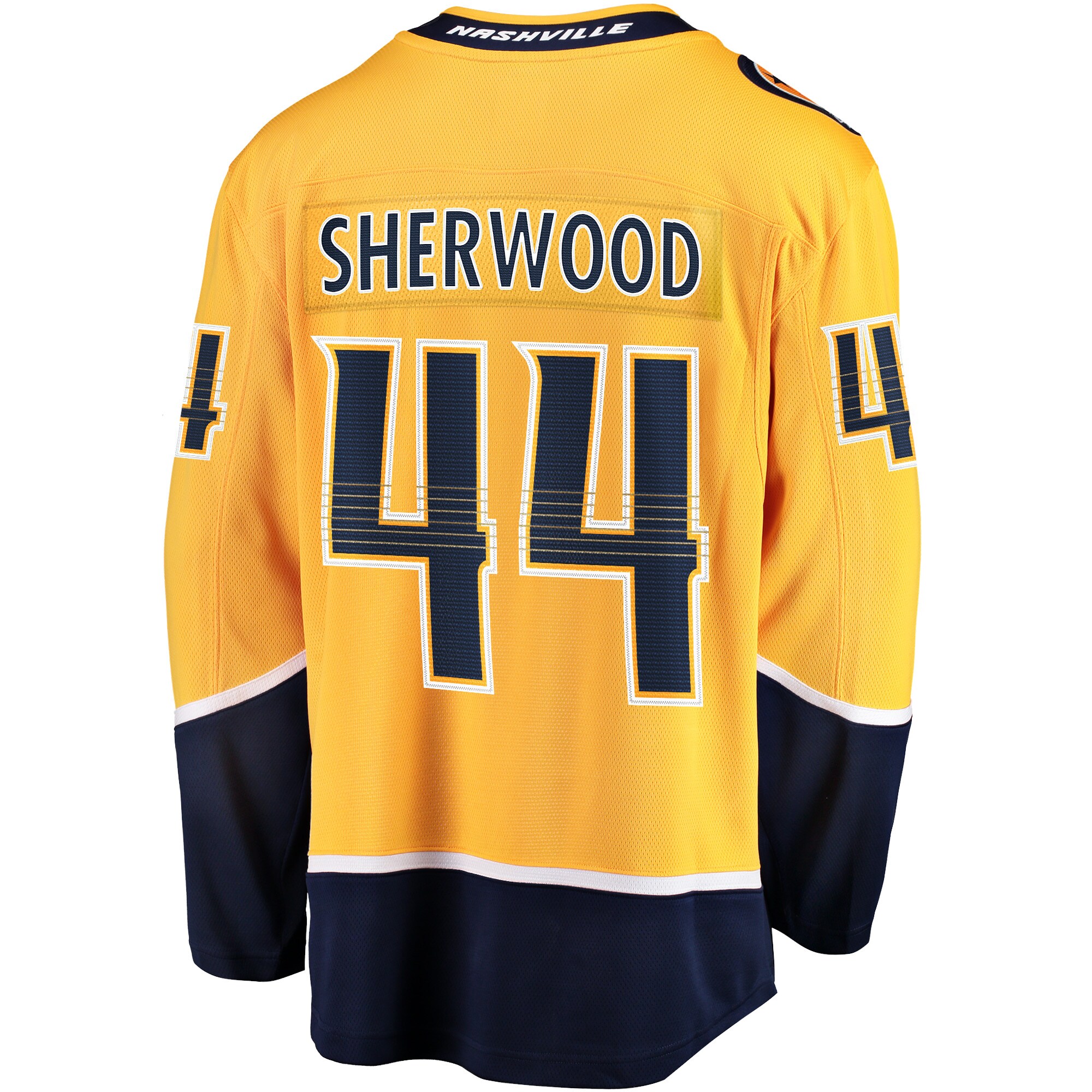 Nashville Predators Kiefer Sherwood Gold Home Breakaway Player NHL Jersey Men's