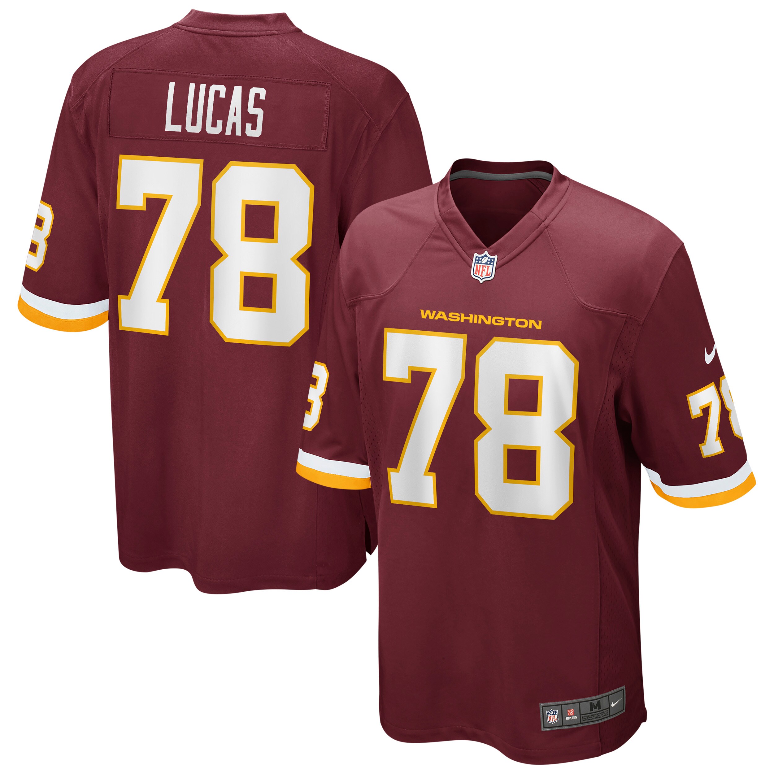 Cornelius Lucas Washington Commanders Team Burgundy Game Player NFL Jersey Men's
