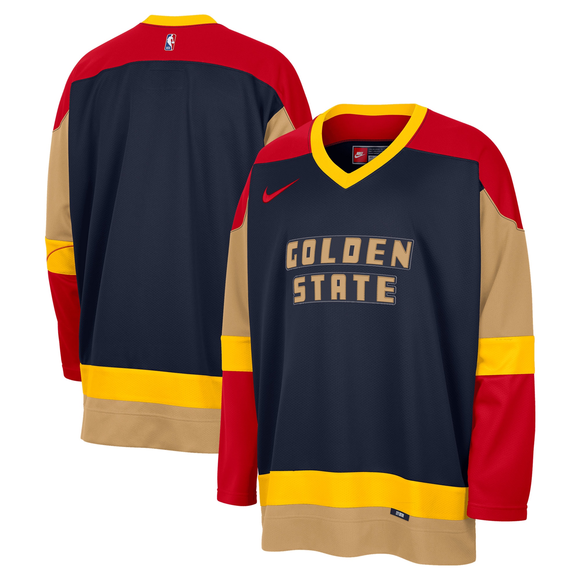 Golden State Warriors City Edition Hockey NBA Jersey Men's