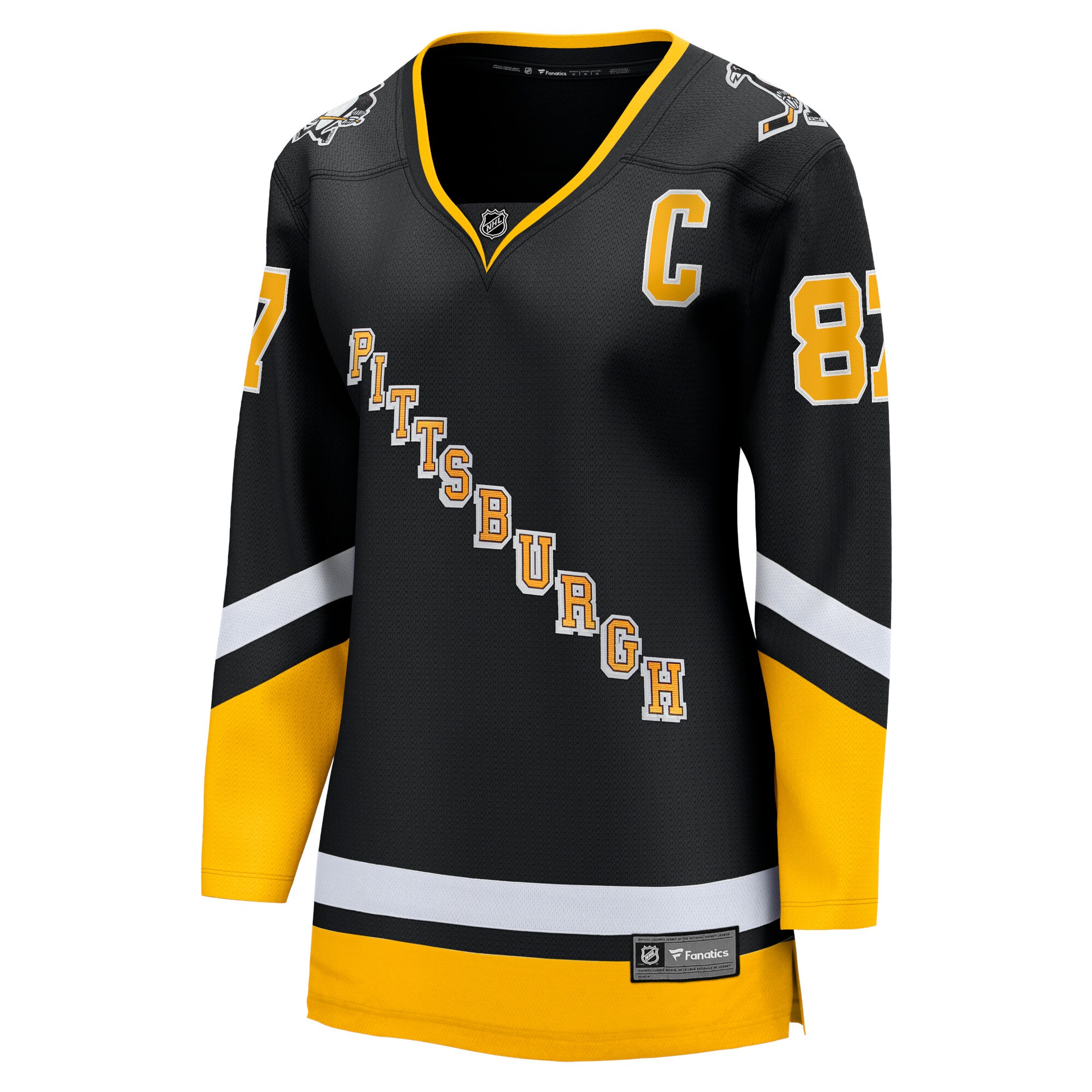 Pittsburgh Penguins Sidney Crosby Black 2021/22 Alternate Premier Breakaway Player NHL Jersey Women's
