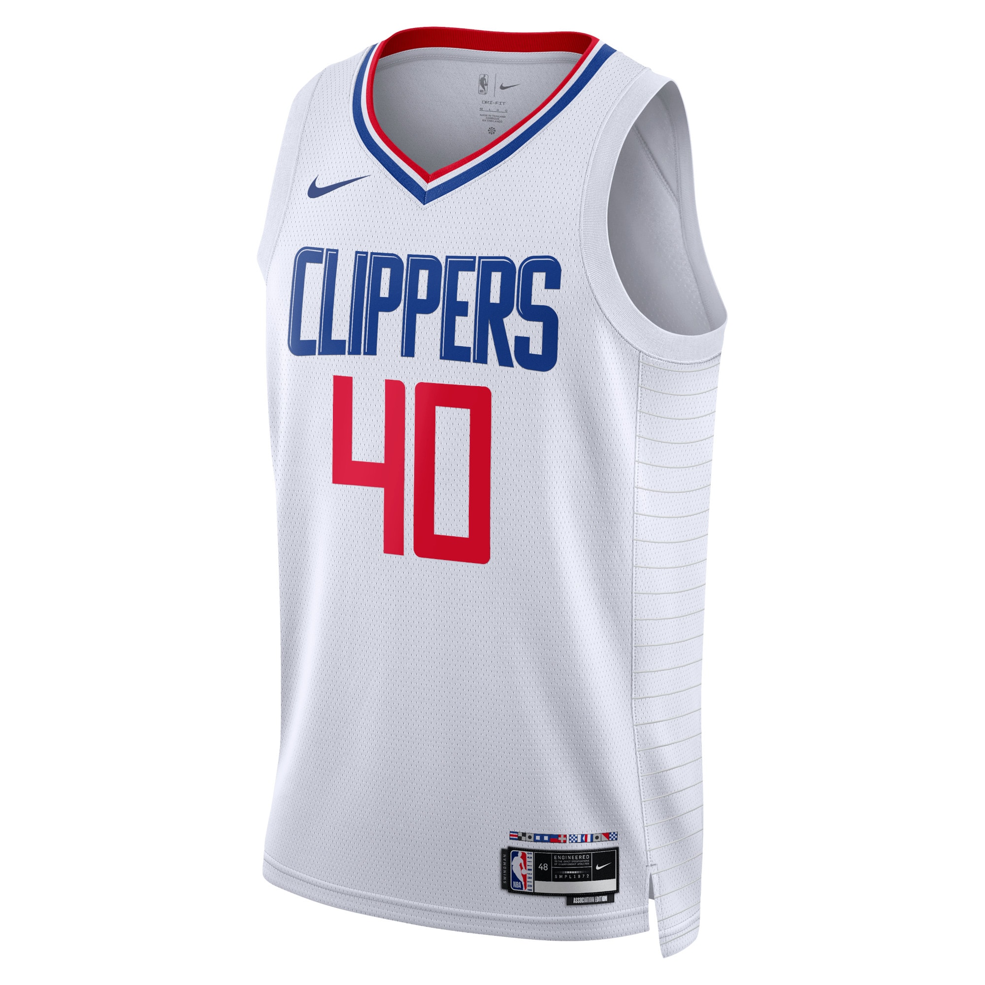 Los Angeles Clippers Association Edition Swingman White Ivica Zuba Unisex NBA Jersey Unisex