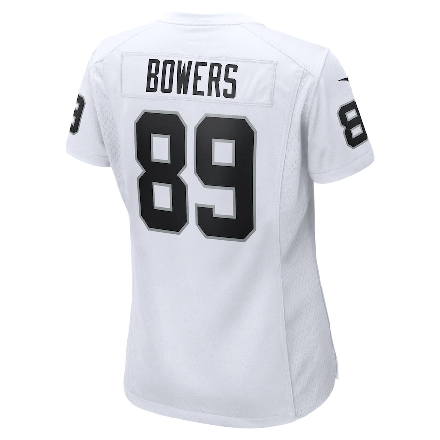 Brock Bowers 89 Las Vegas Raiders Game White NFL Jersey Women's