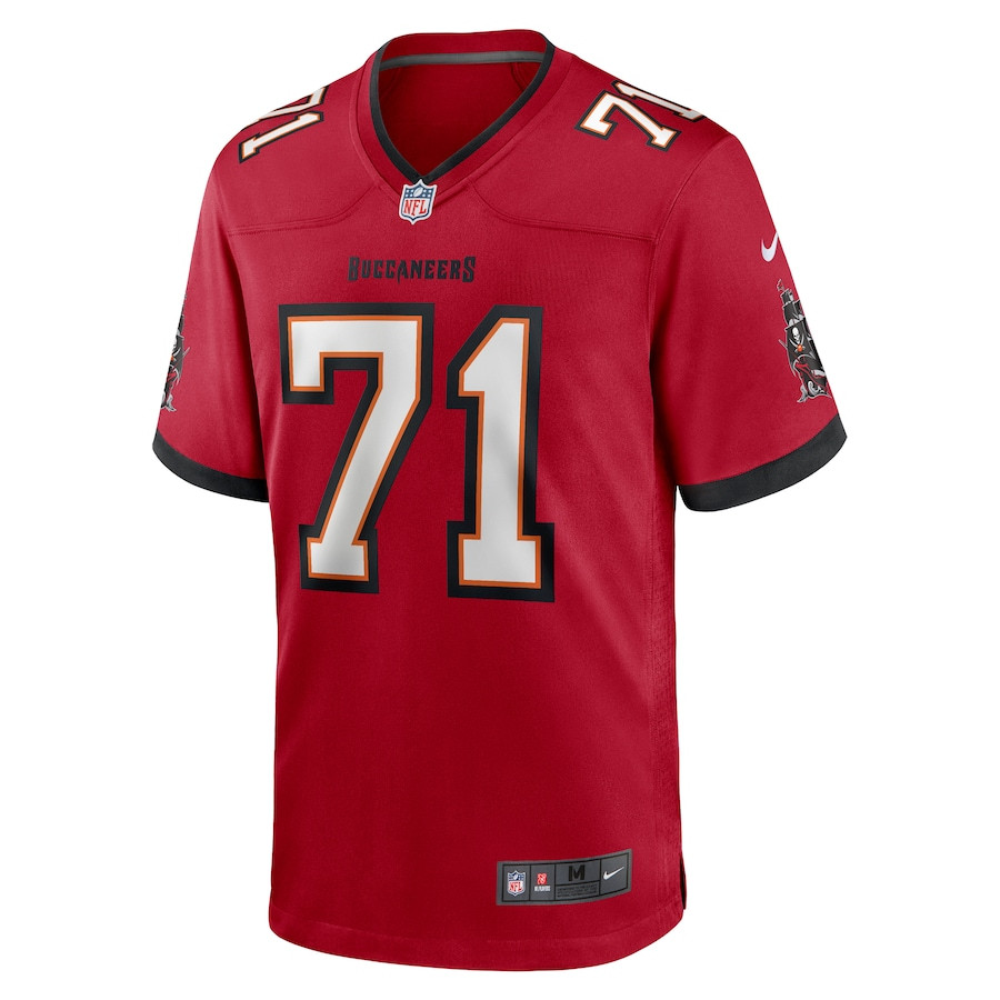 Lorenz Metz 71 Tampa Bay Buccaneers Game Red NFL Jersey Men's