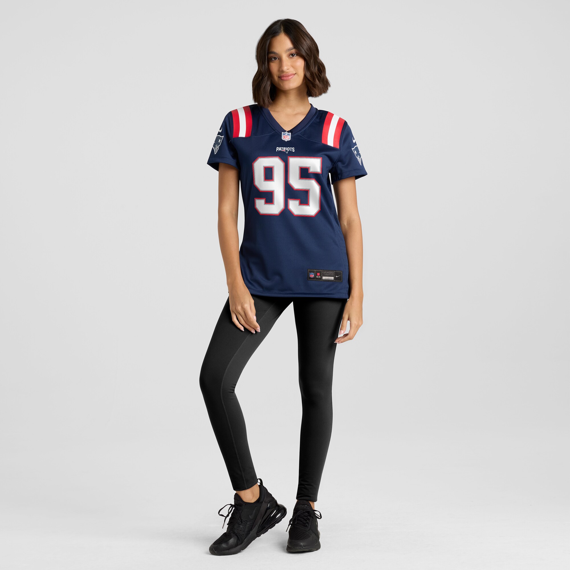 New England Patriots Daniel Ekuale Navy Game Player NFL Jersey Women's