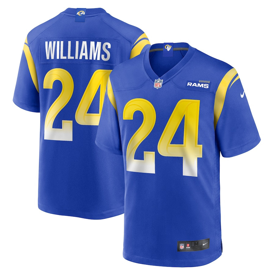 Darious Williams 24 Los Angeles Rams Team Game Royal NFL Jersey Men's