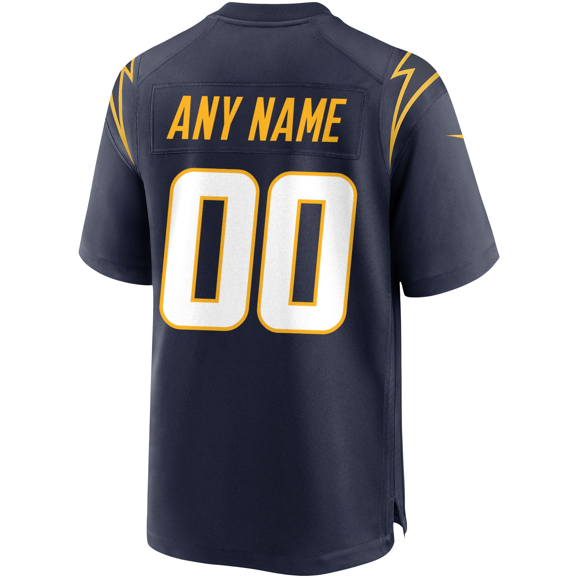 Los Angeles Chargers Navy Alternate Custom Game NFL Jersey Men's