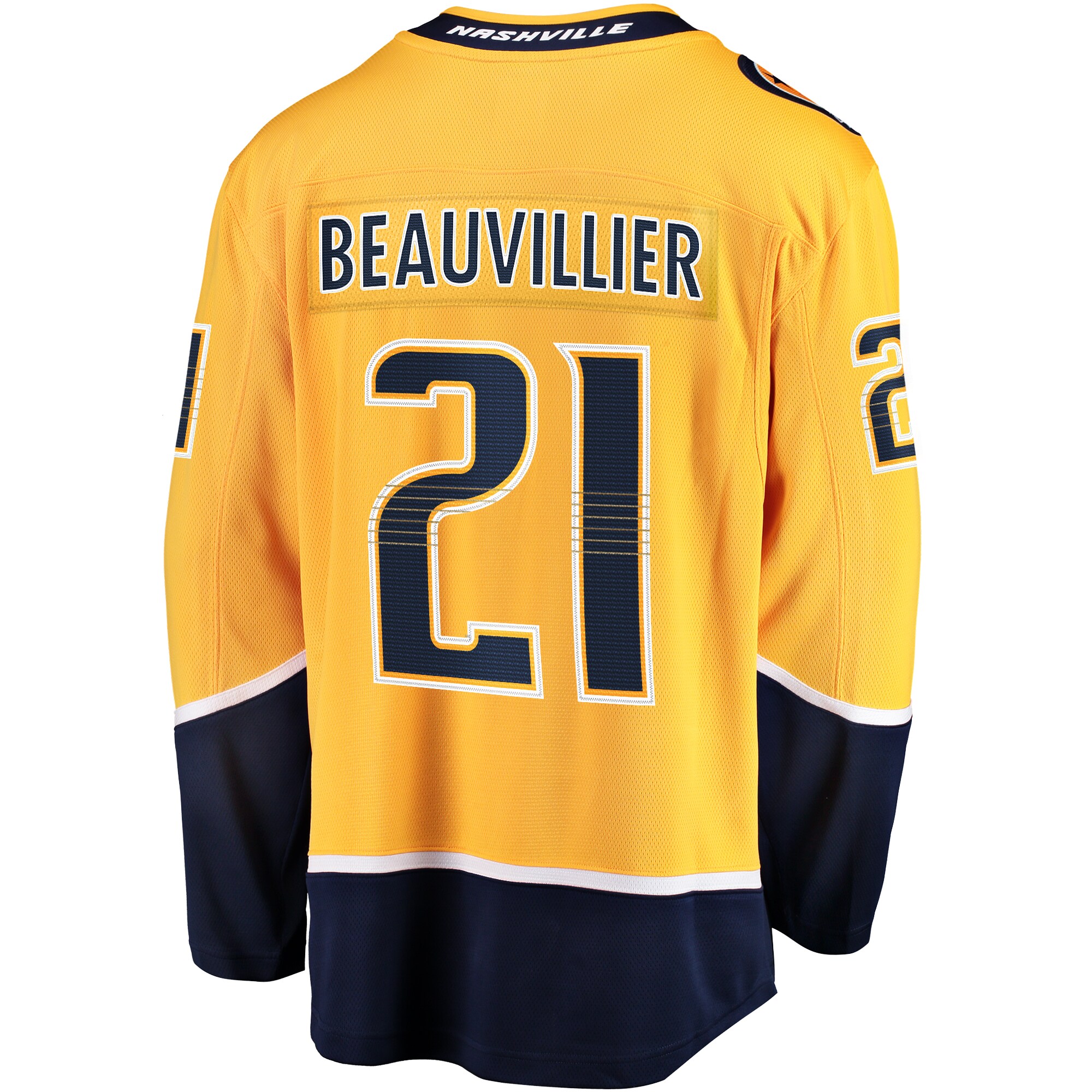 Nashville Predators Anthony Beauvillier Gold Premier Breakaway Player NHL Jersey Men's