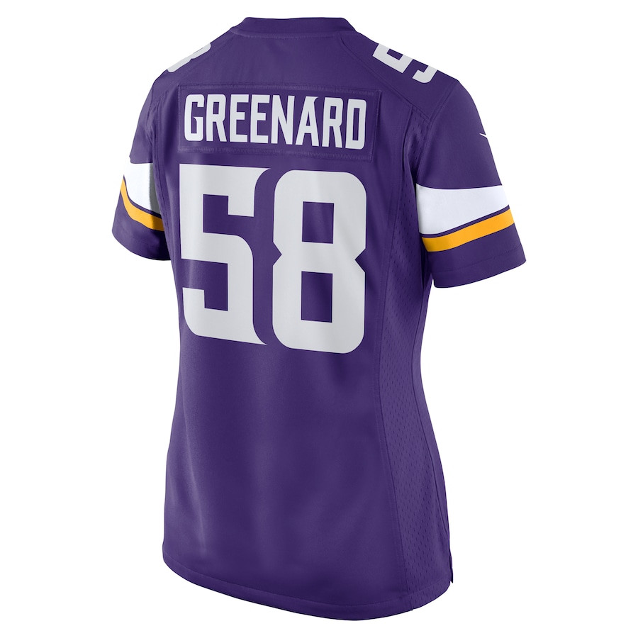 Jonathan Greenard 58 Minnesota Vikings Game Purple NFL Jersey Women's