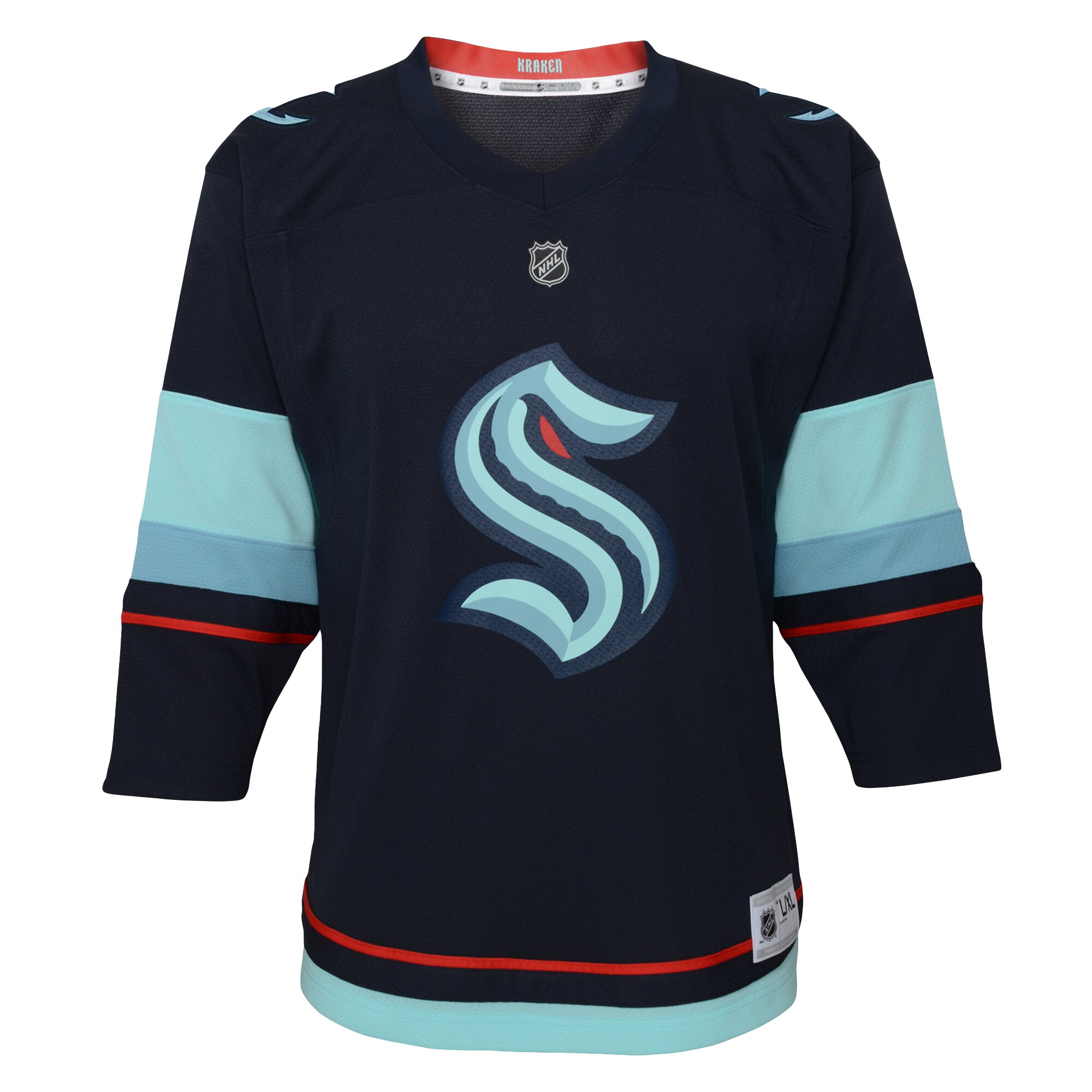 Seattle Kraken Navy Home Custom NHL Jersey Youth