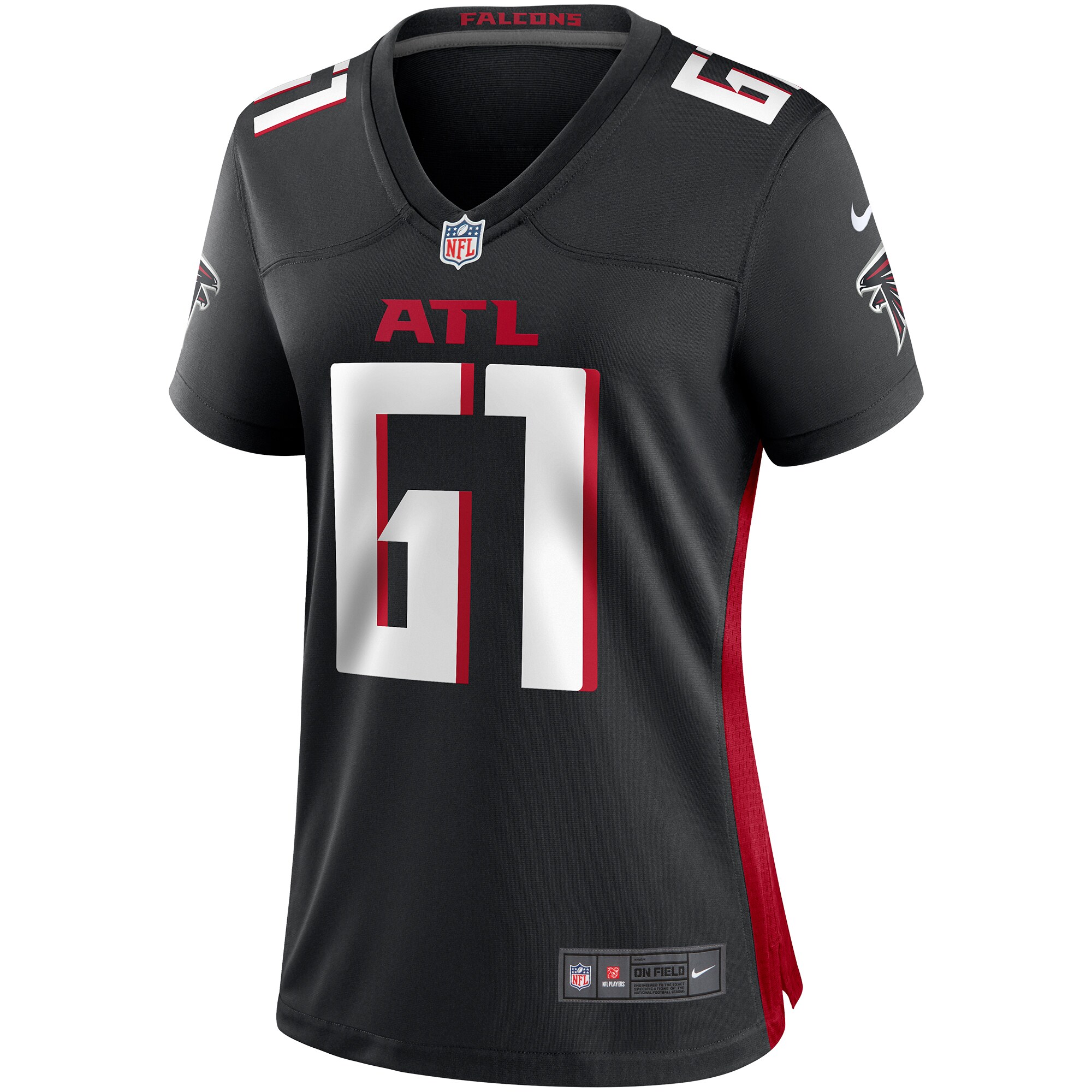Atlanta Falcons Matt Hennessy Black Game NFL Jersey Women's