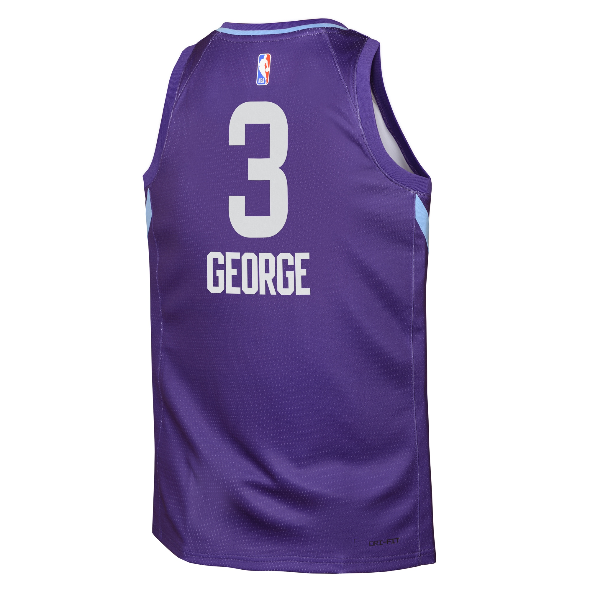 Camiseta City Edition Swingman Utah Jazz 2024 Purpura Keyonte George Juvenil NBA Jersey Men's