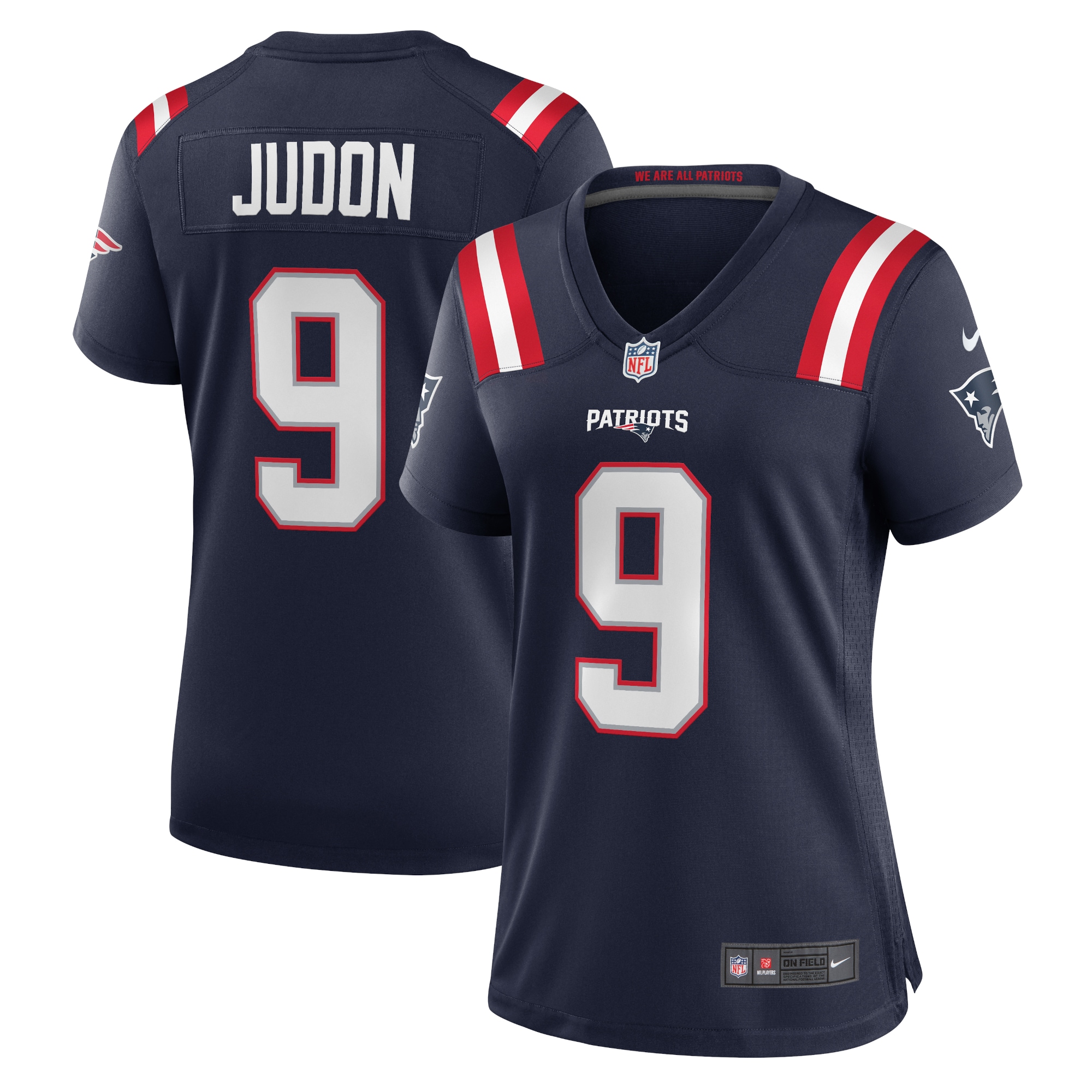 New England Patriots Matthew Judon Navy Team Game NFL Jersey Women's