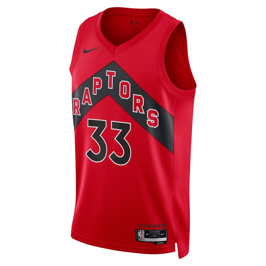 Gary Trent Jr. 33 Toronto Raptors Unisex Swingman Icon Edition Red NBA Jersey Unisex