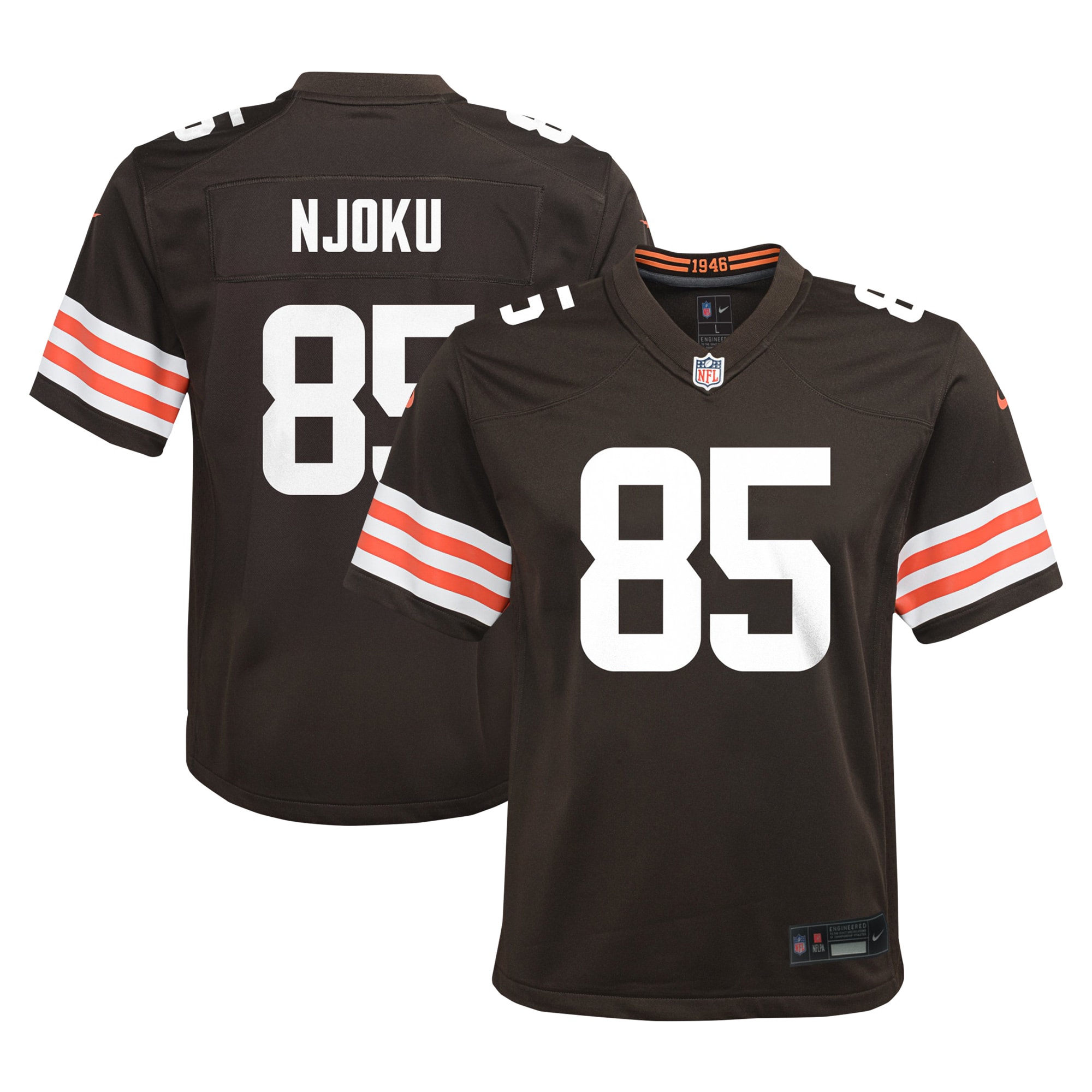 Cleveland Browns David Njoku Brown Game NFL Jersey Youth
