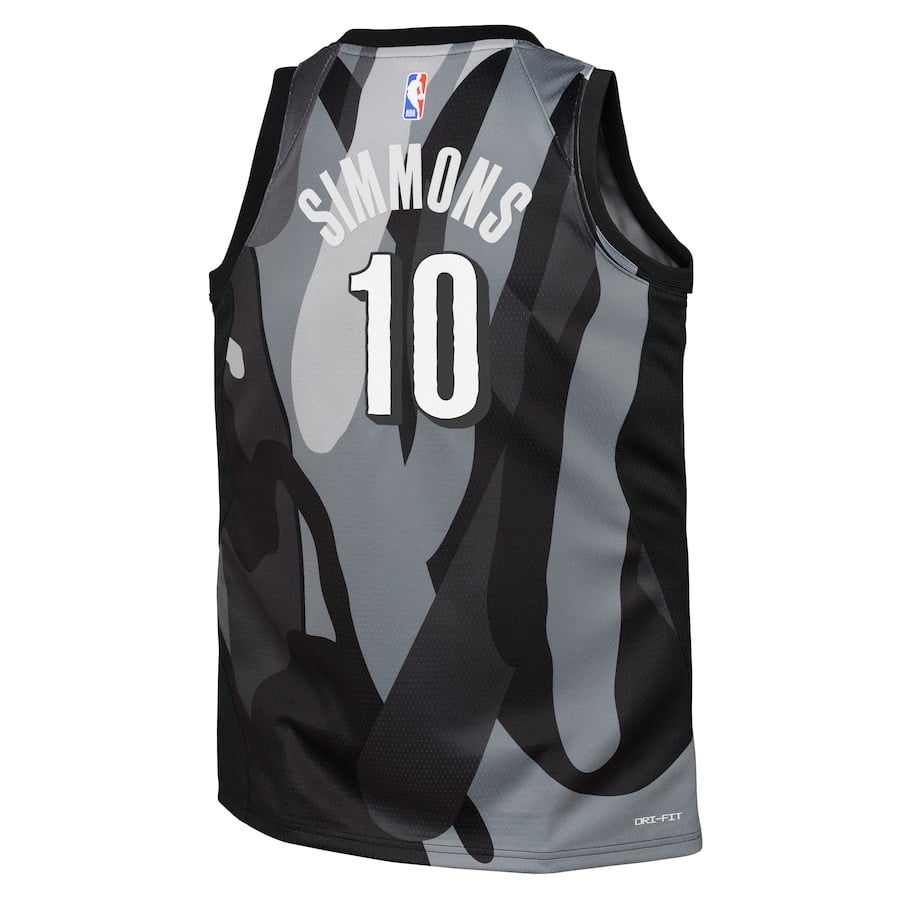 Ben Simmons 10 Brooklyn Nets 2024/25 Swingman Playe City Edition Gray NBA Jersey Youth
