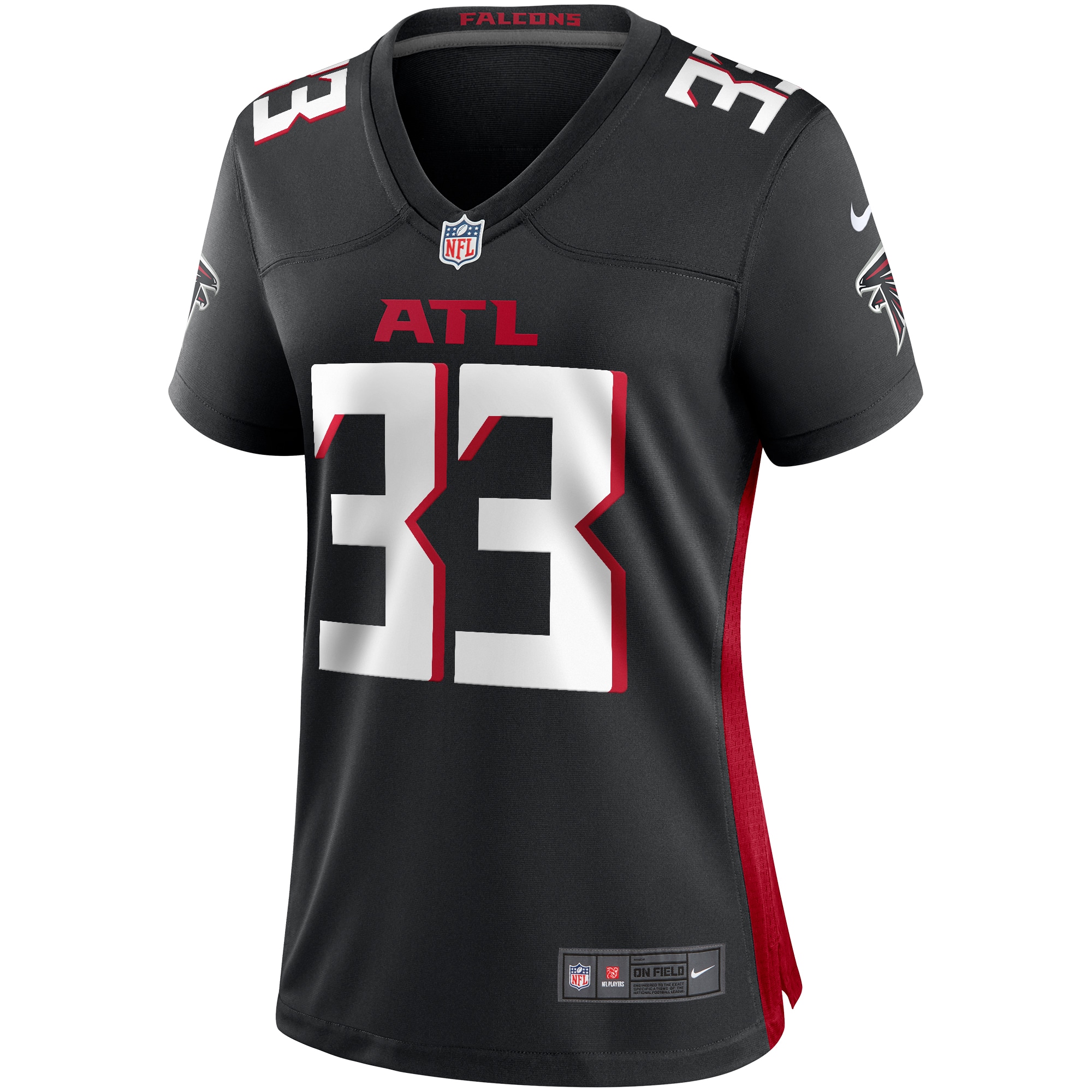 Atlanta Falcons Michael Turner Black Game Retired Player NFL Jersey Women's