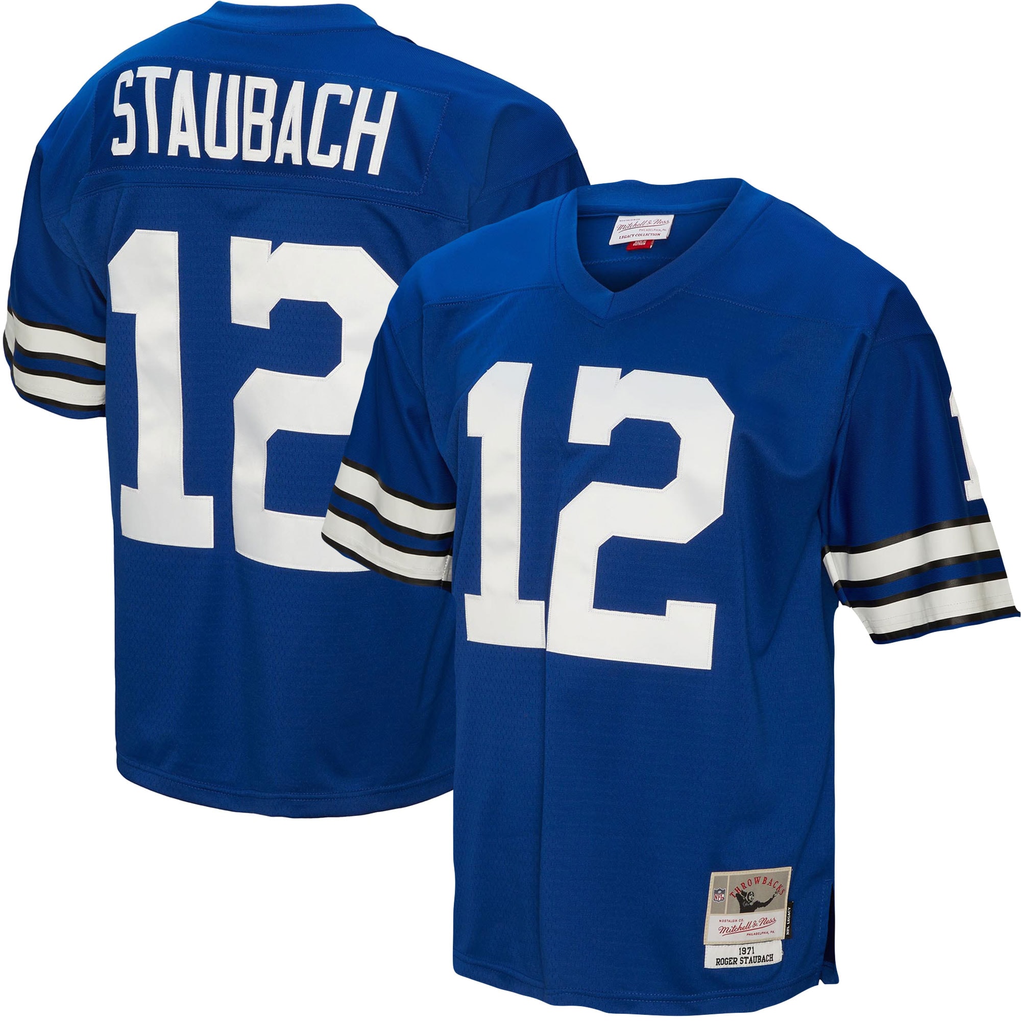 Dallas Cowboys Roger Staubach Mitchell Ness Royal Legacy NFL Jersey Men's