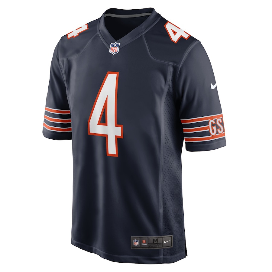 D'Andre Swift 4 Chicago Bears Game Navy NFL Jersey Men's