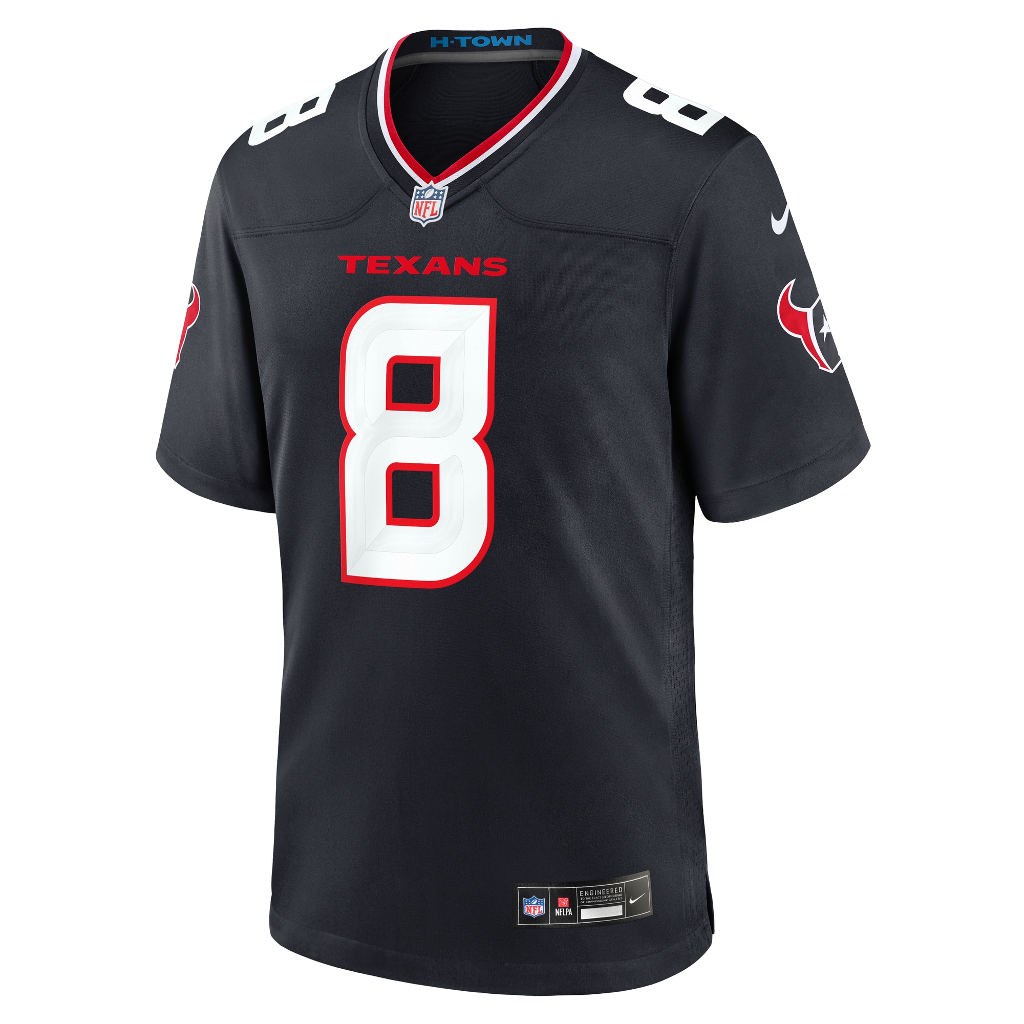 Houston Texans John Metchie III Navy Team Game NFL Jersey Men's