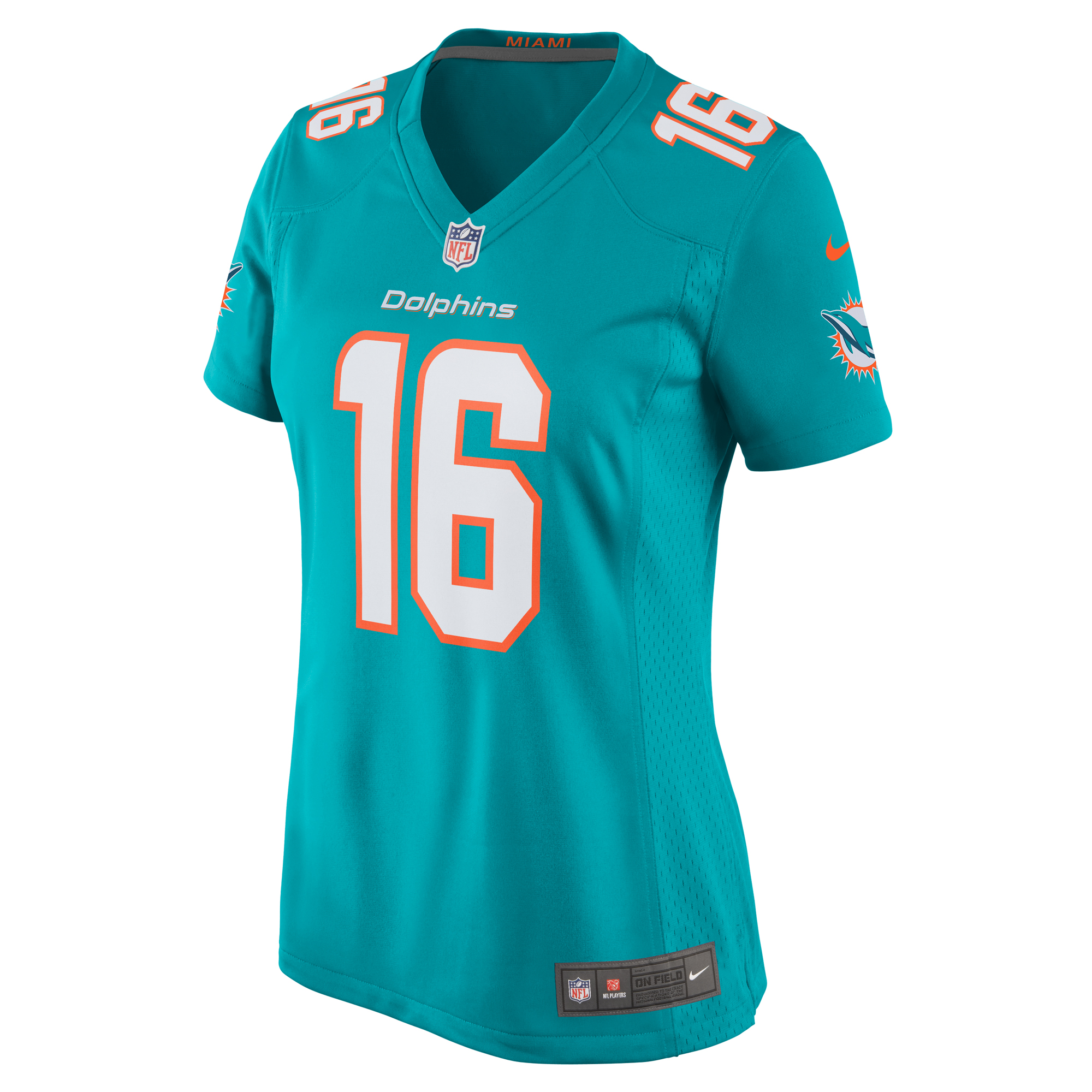 Miami Dolphins Jake Bailey Aqua Game Player NFL Jersey Women's
