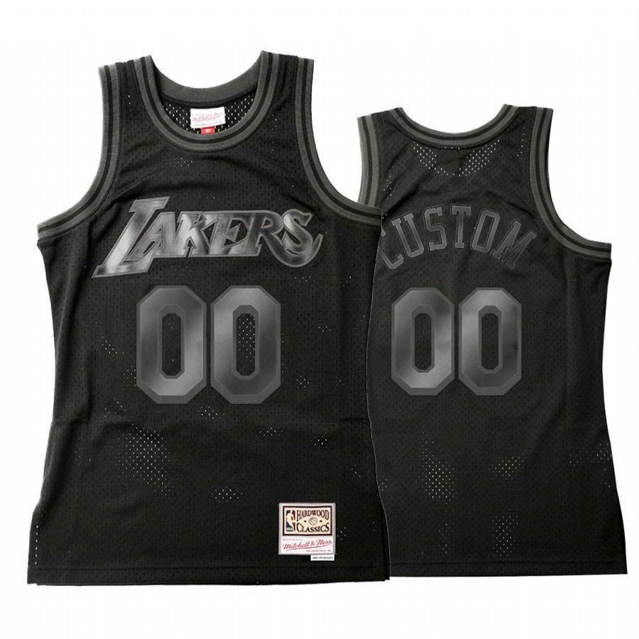 Los Angeles Lakers Custom 00 Throwback Tonal NBA Jersey Men's