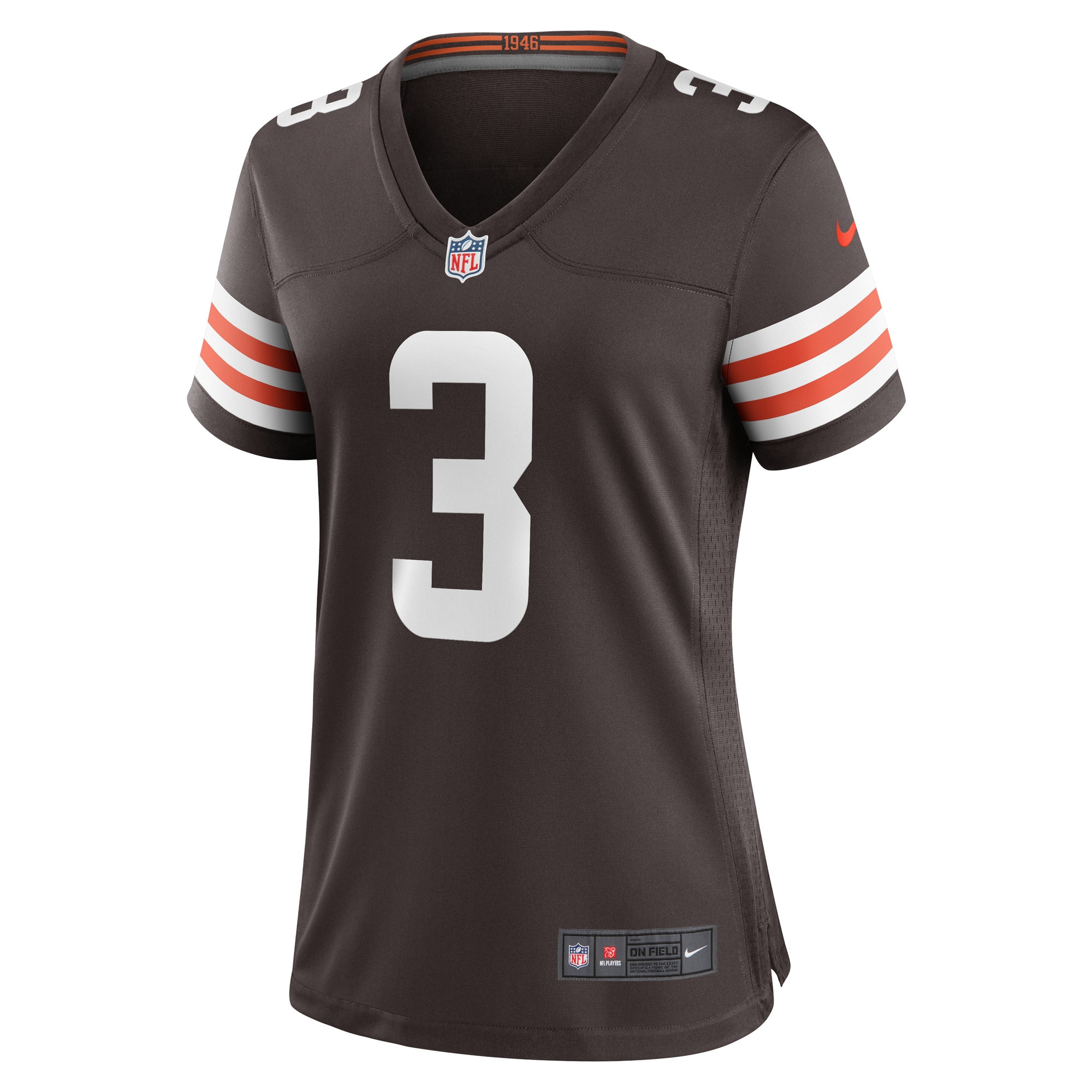Cleveland Browns Marquise Goodwin Brown Game NFL Jersey Women's