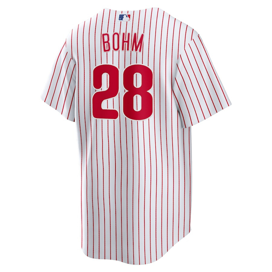 Alec Bohm 28 Philadelphia Phillies White MLB Jersey Men's
