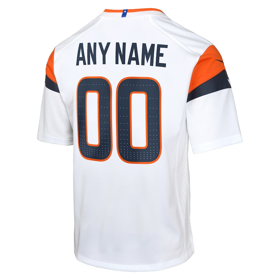 Denver Broncos Custom Game White NFL Jersey Youth