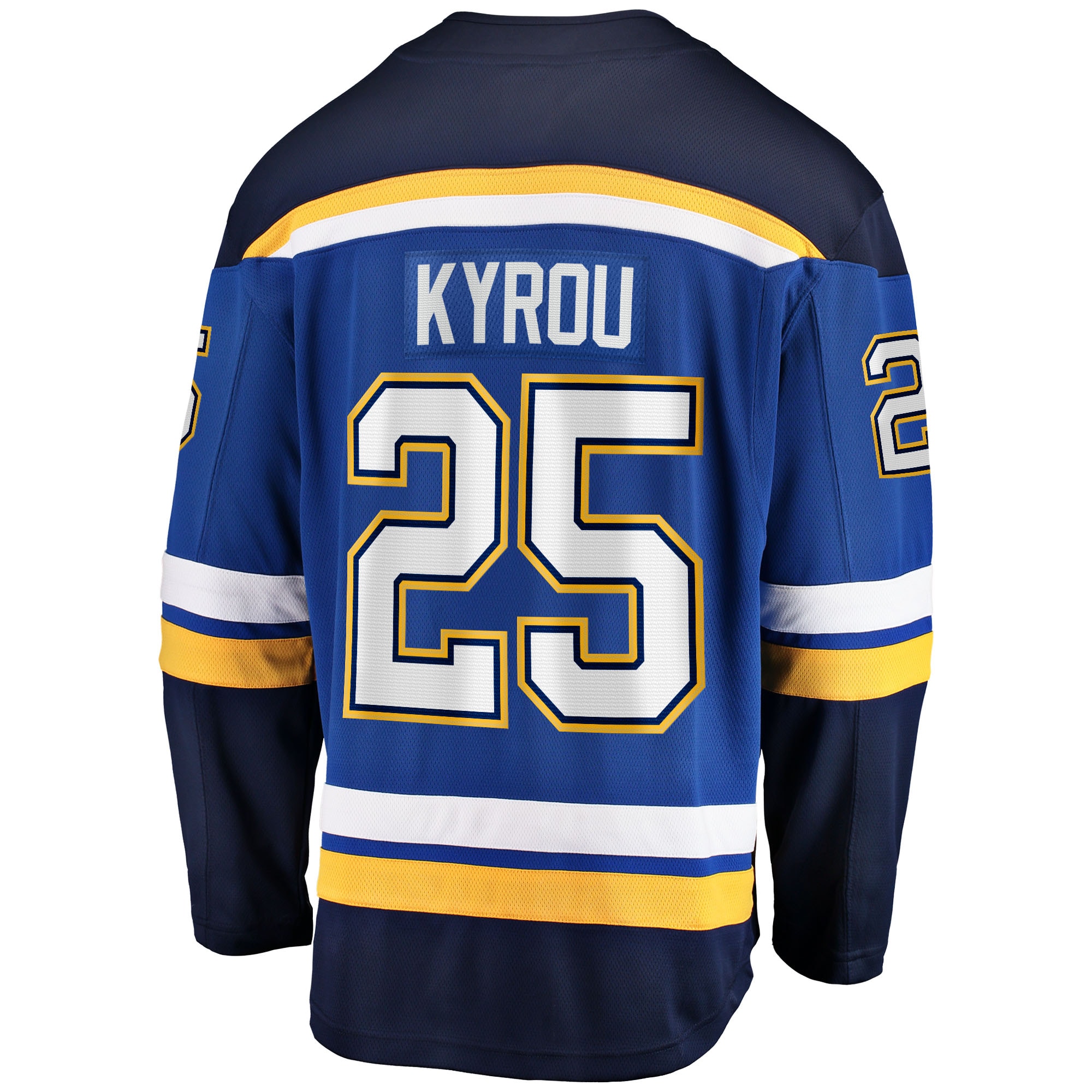 St. Louis Blues Jordan Kyrou Blue Home Team Breakaway Player NHL Jersey Men's