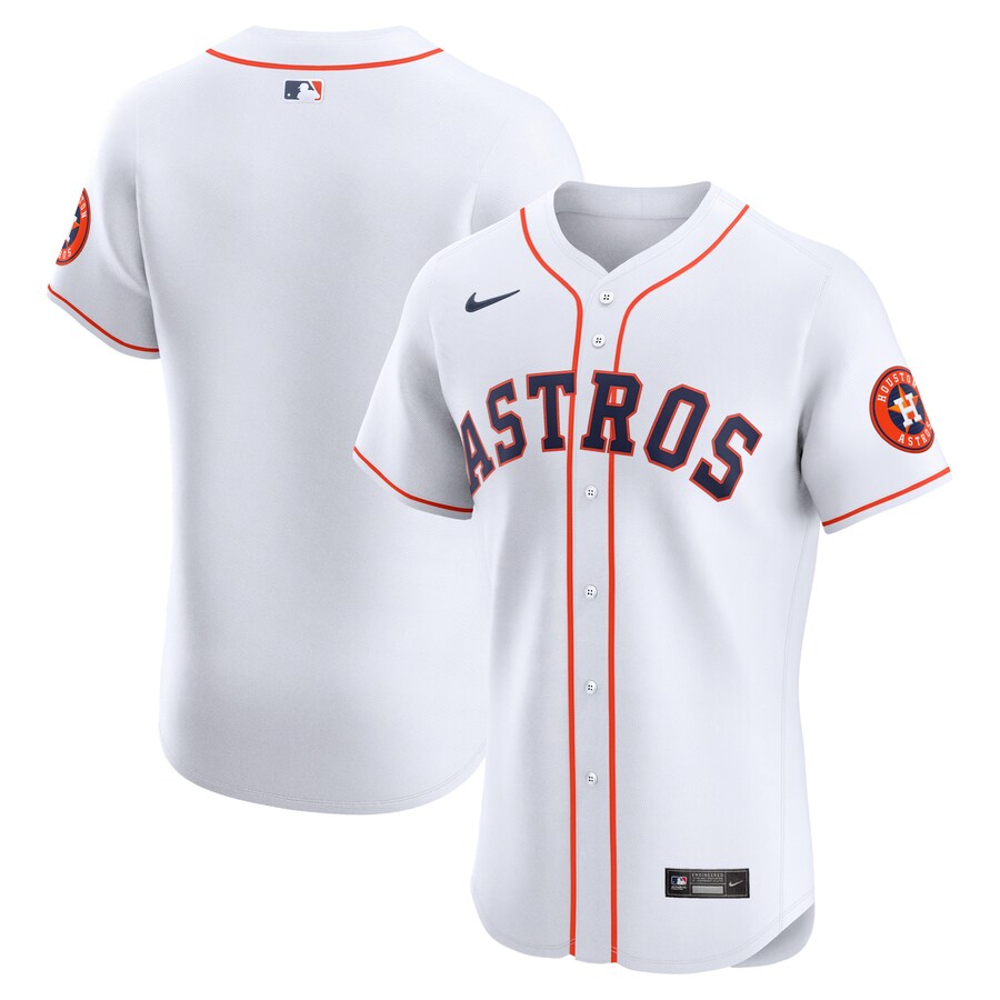 Houston Astros Home Vapor Premier Elite Patch Jersey White