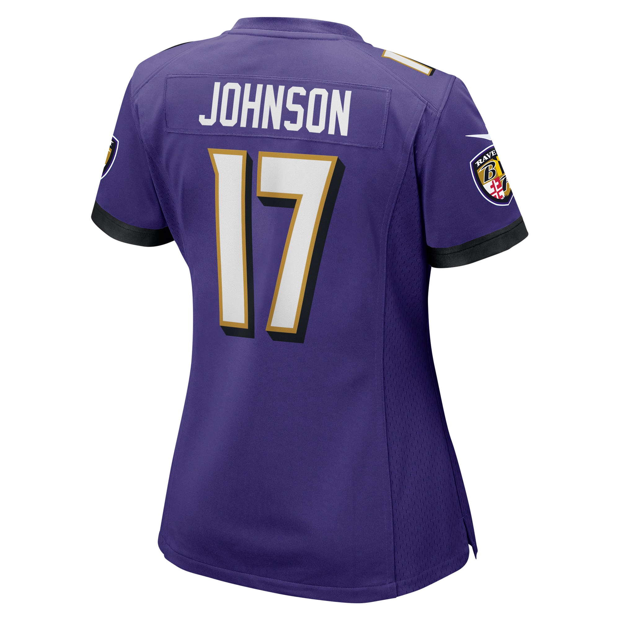 Baltimore Ravens Josh Johnson Purple Game NFL Jersey Women's