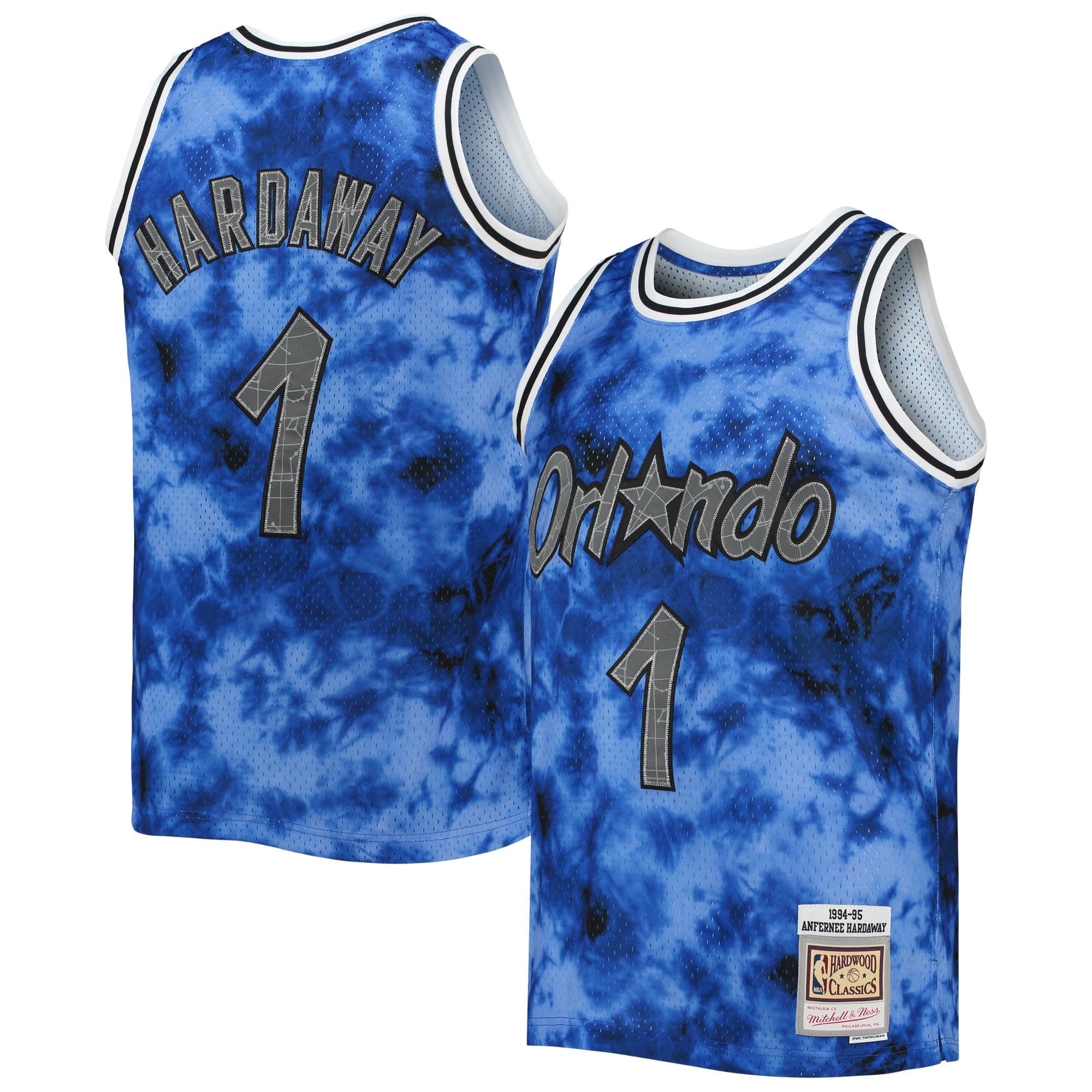 Mitchell Ness Penny Hardaway Blue Orlando Magicc 1994/95 Galaxy Swingman NBA Jersey Men's