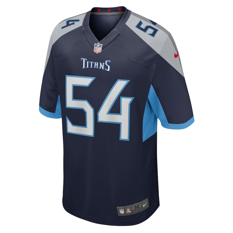 Garret Wallow 54 Tennessee Titans Game Navy NFL Jersey Men's