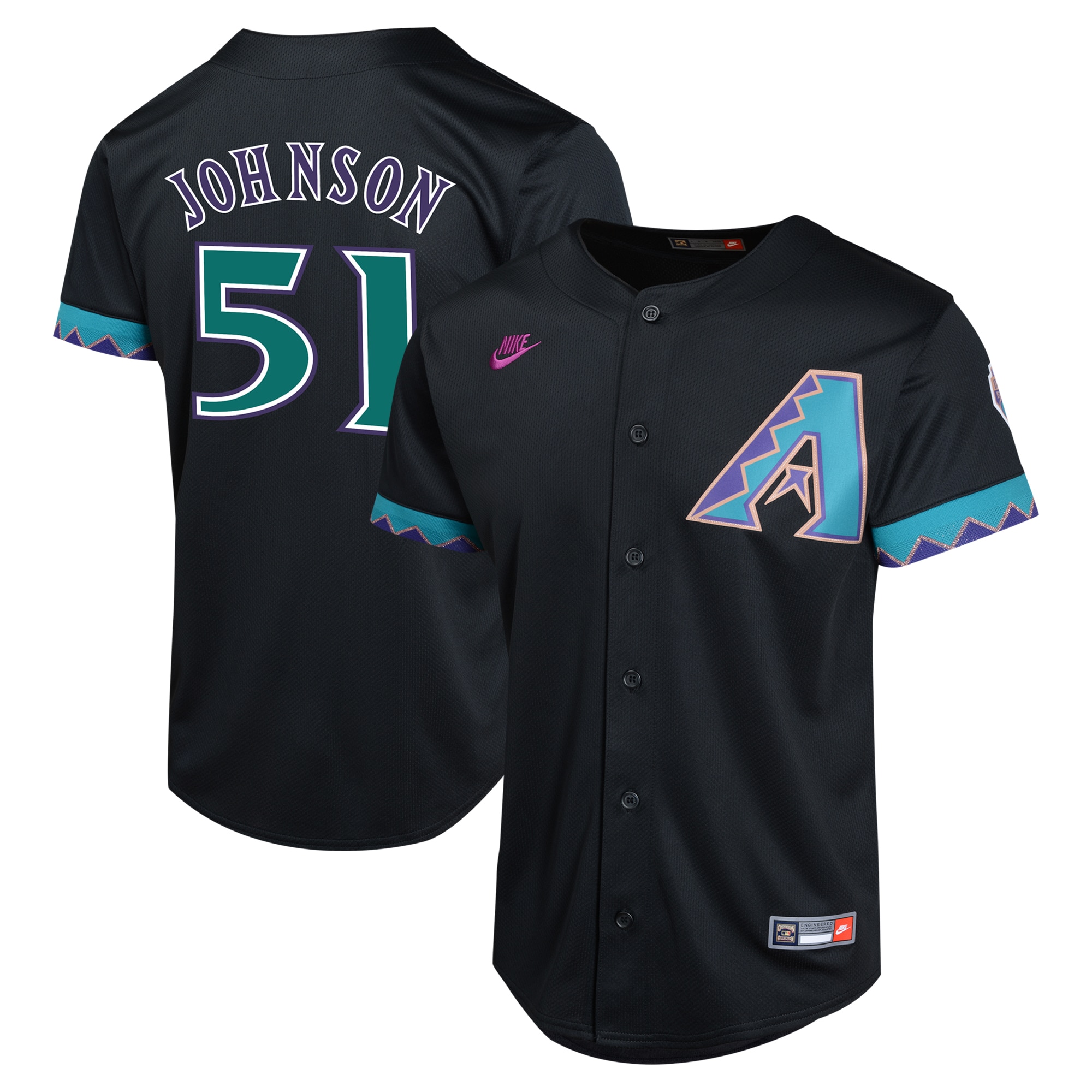 Arizona Diamondbacks Randy Johnson Black Cooperstown Collection Limited Player MLB Jersey Youth