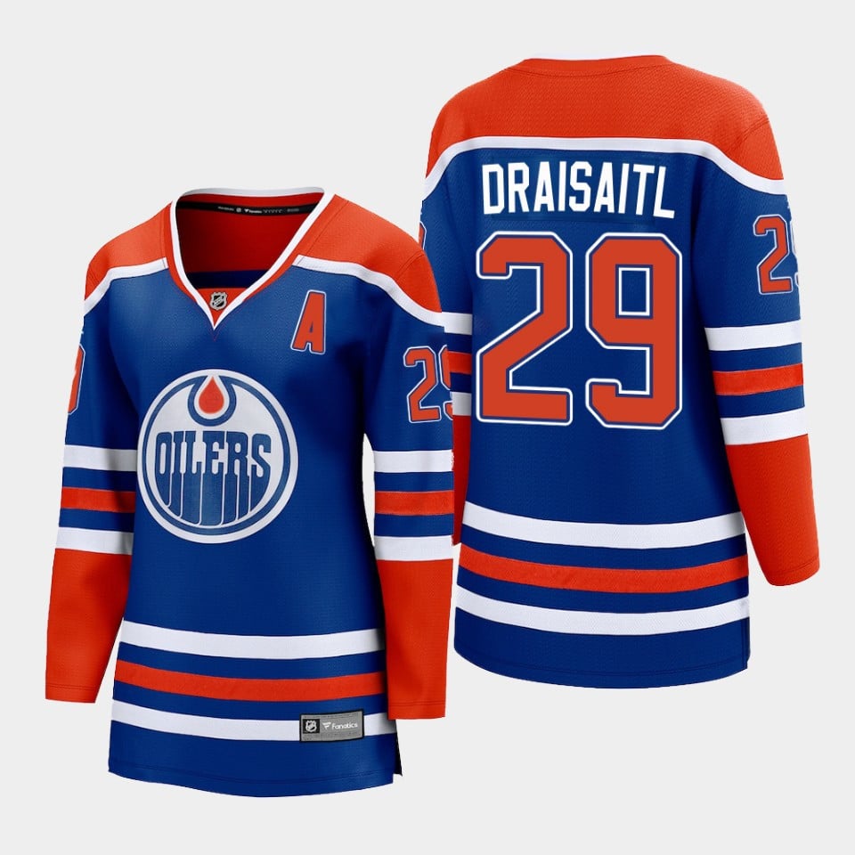 Leon Draisaitl 29 Edmonton Oilers Home Women NHL Jersey Women's