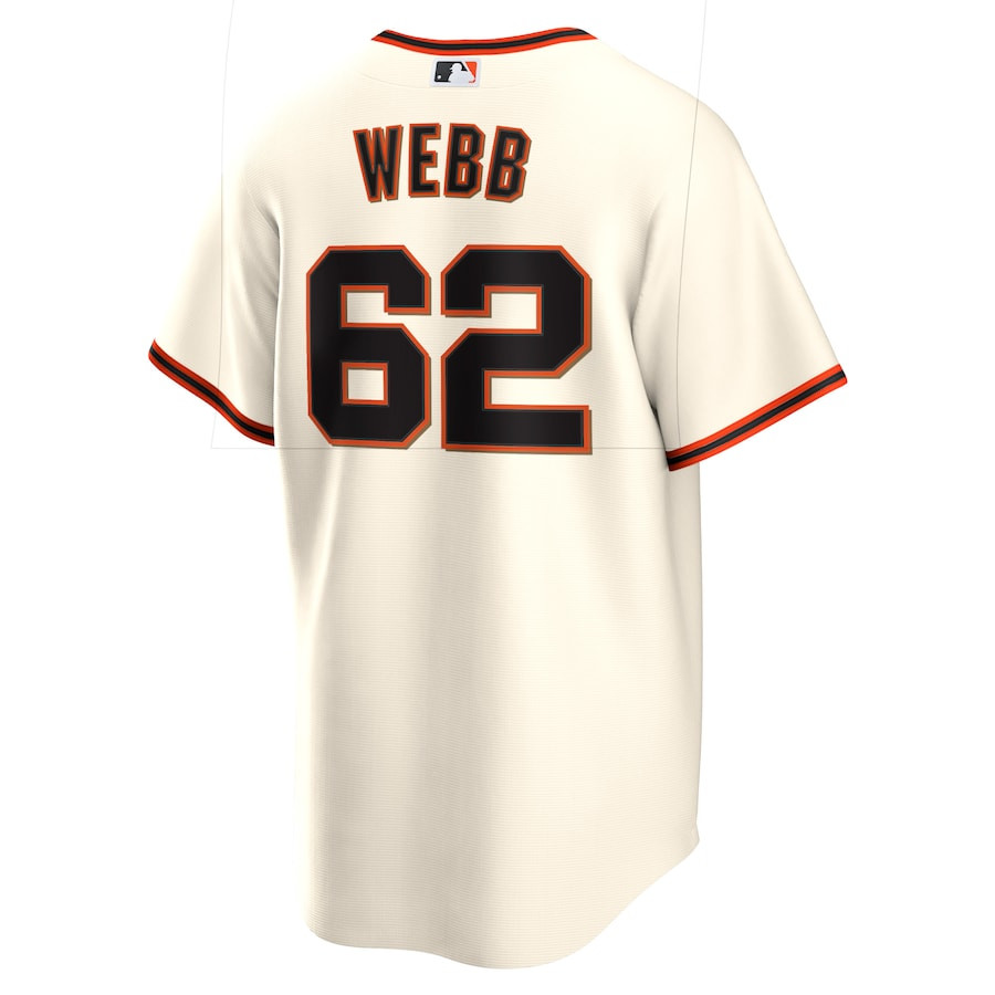 Logan Webb 62 San Francisco Giants White MLB Jersey Men's