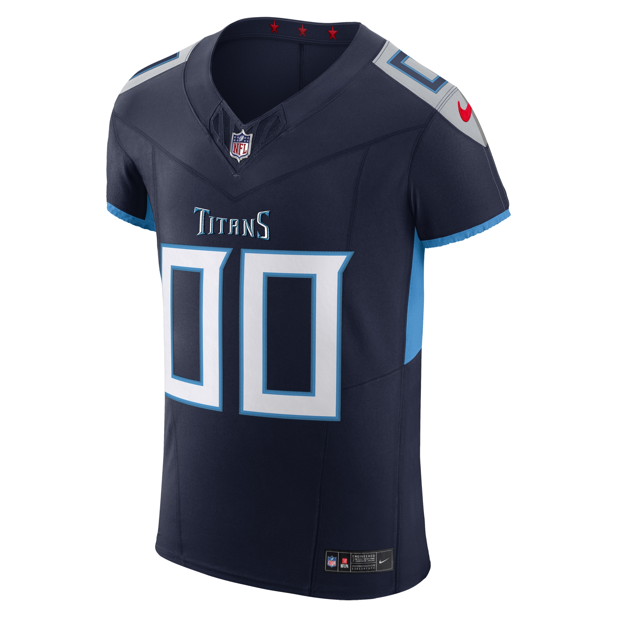 Tennessee Titans Navy Vapor F.U.S.E. Elite Custom NFL Jersey Men's
