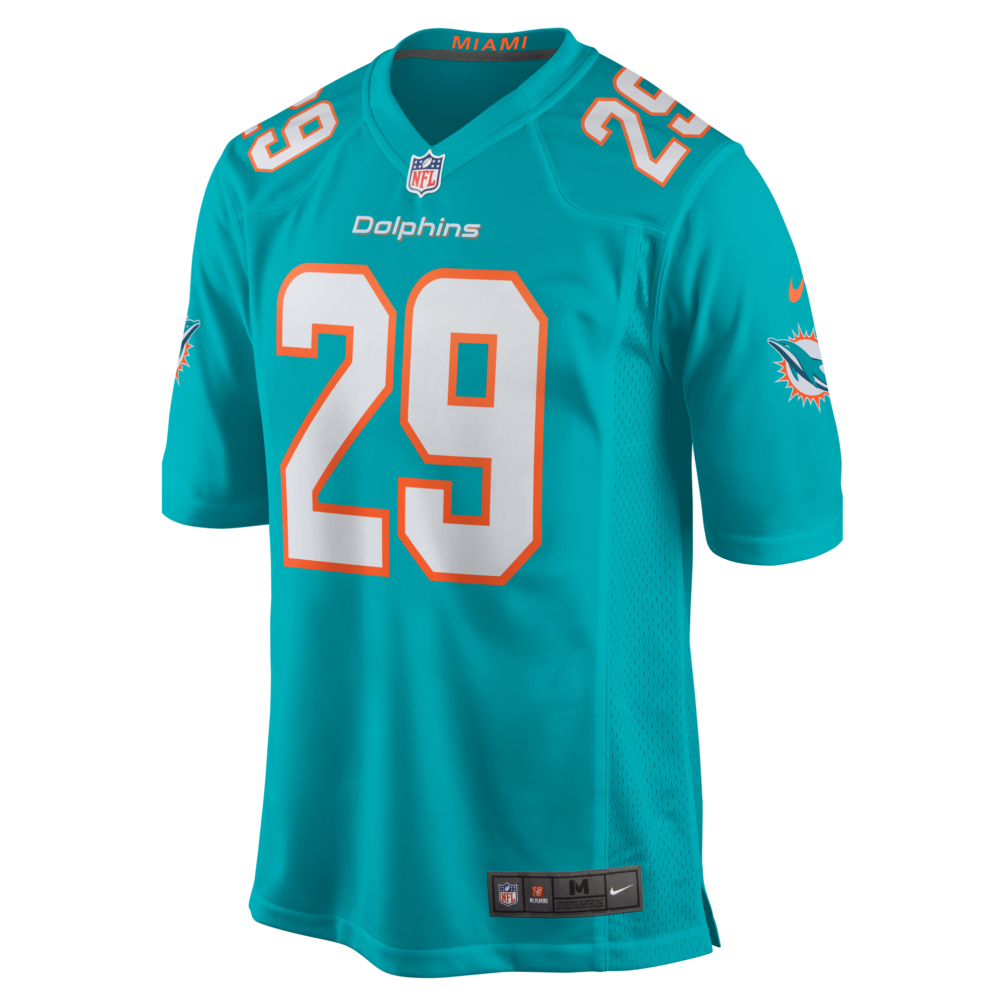 Miami Dolphins Kendall Fuller Aqua Game NFL Jersey Men's