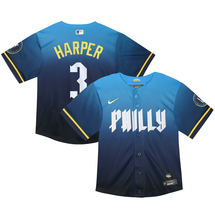 Bryce Harper Philadelphia Phillies Infant 2024 City Connect Limited Player Jersey Blue
